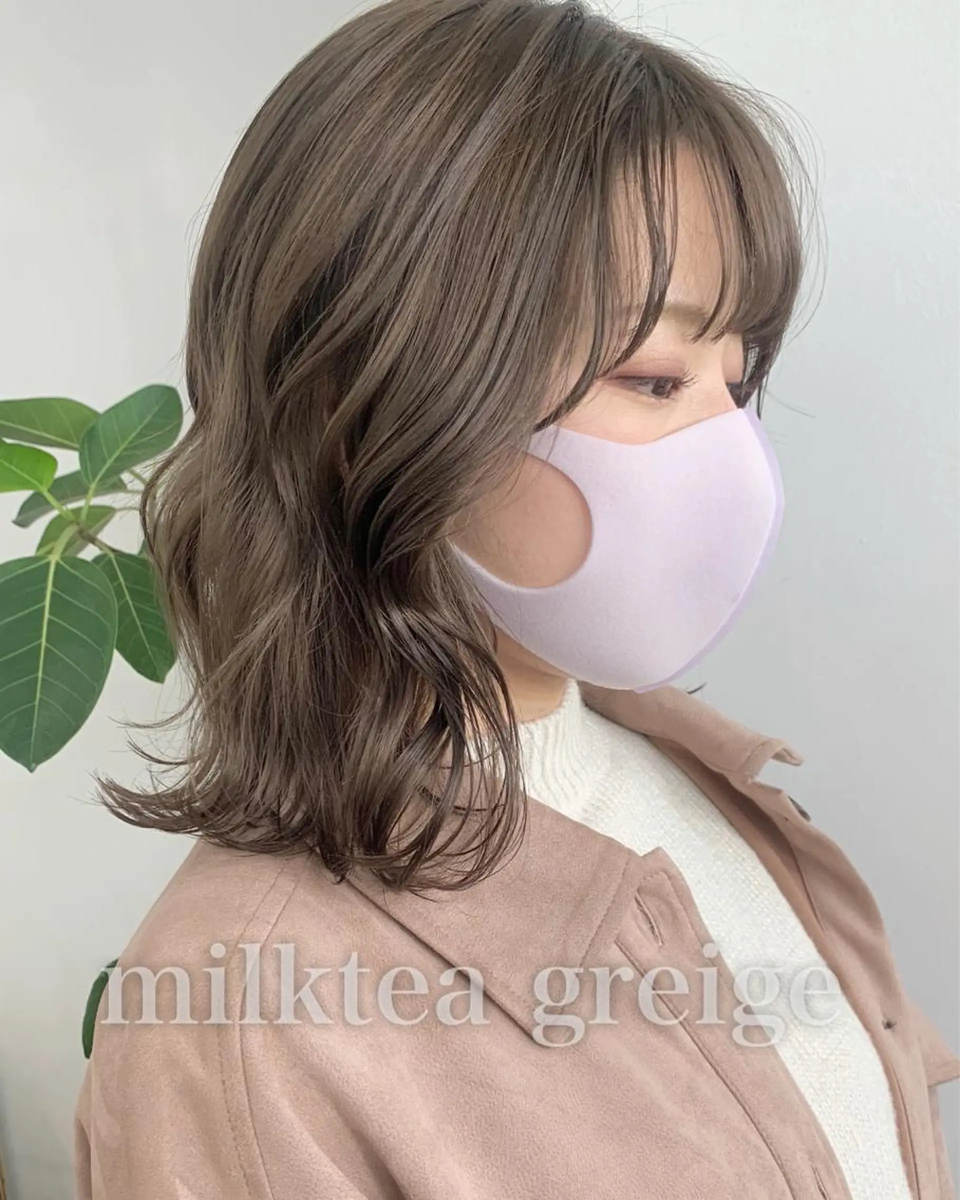 ミディアム カラー 渋谷ブリーチカラー 韓国ヘアyuikoのヘアスタイル