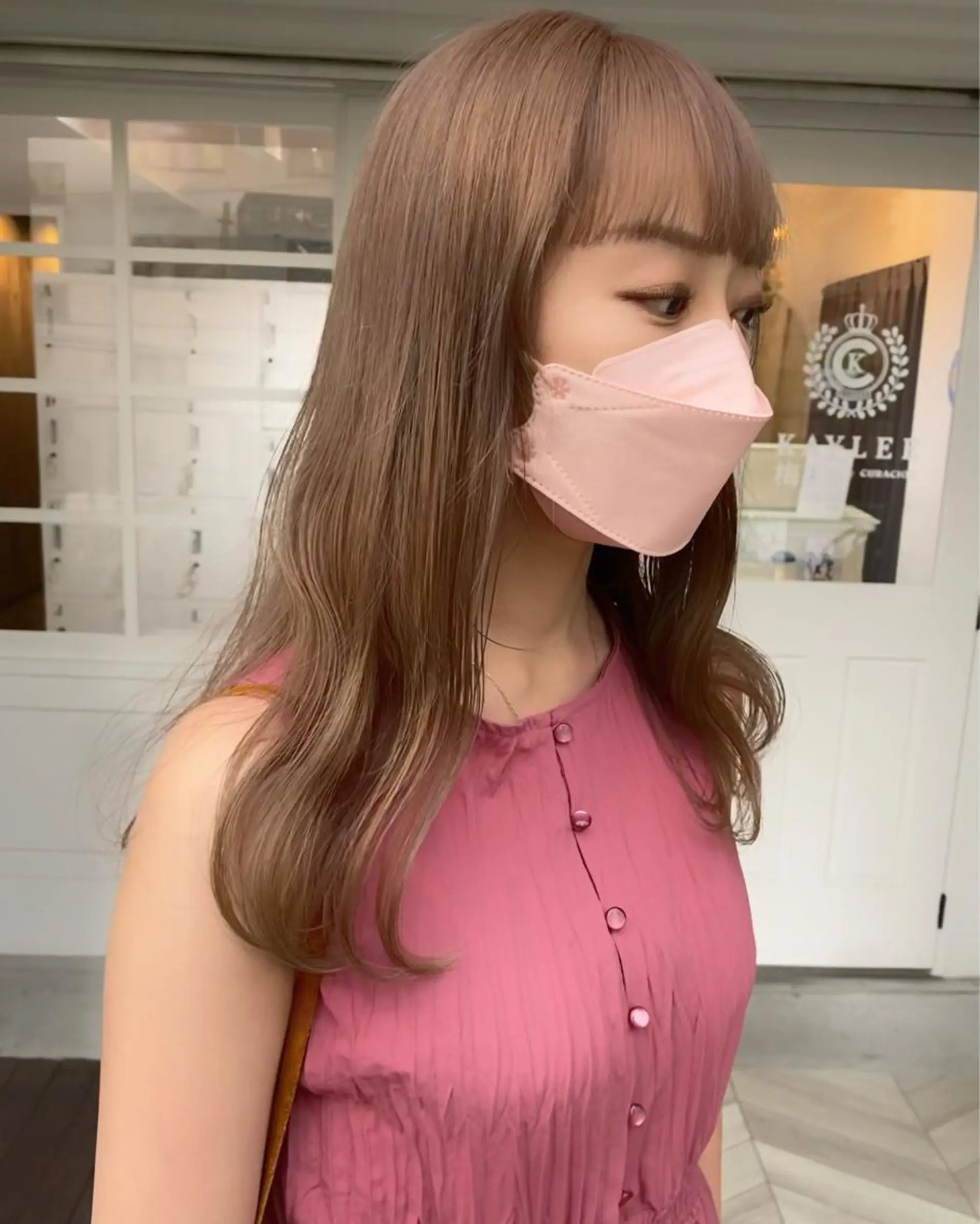 ロング カラー ヘアアレンジ ブリーチ 艶ハイトーンカラー/ 梅田美容室/runaのヘアスタイル