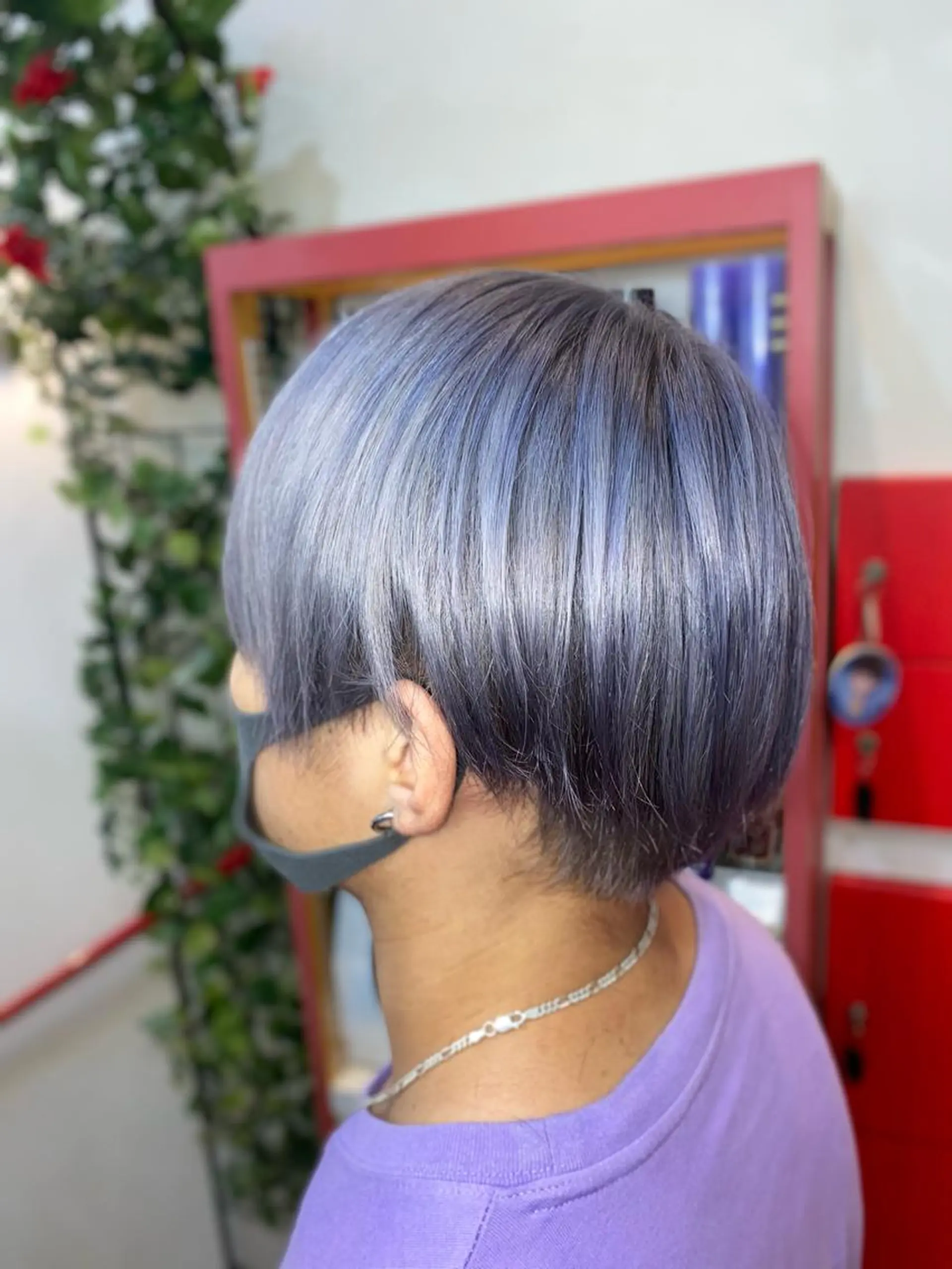 ショート ヘアカラー ゆぴ☾‪/推しカラー /ハイトーンのヘアスタイル