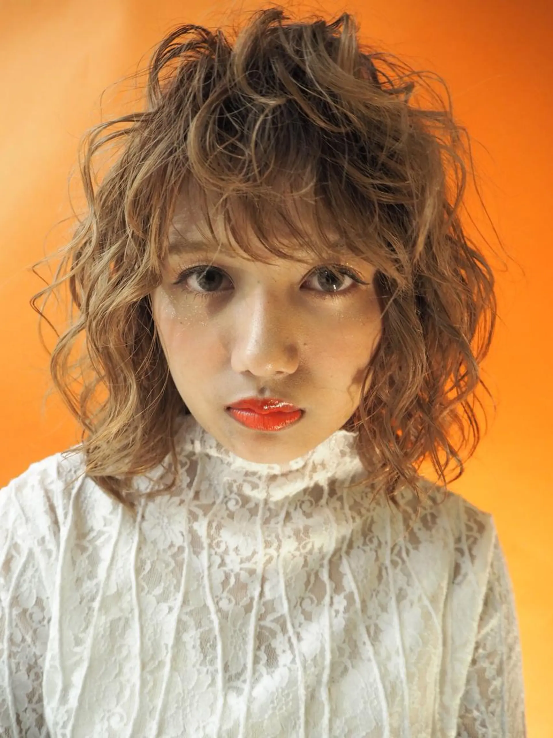 ミディアム カラー パーマ 志賀 愛理沙のマツエク・マツパデザイン