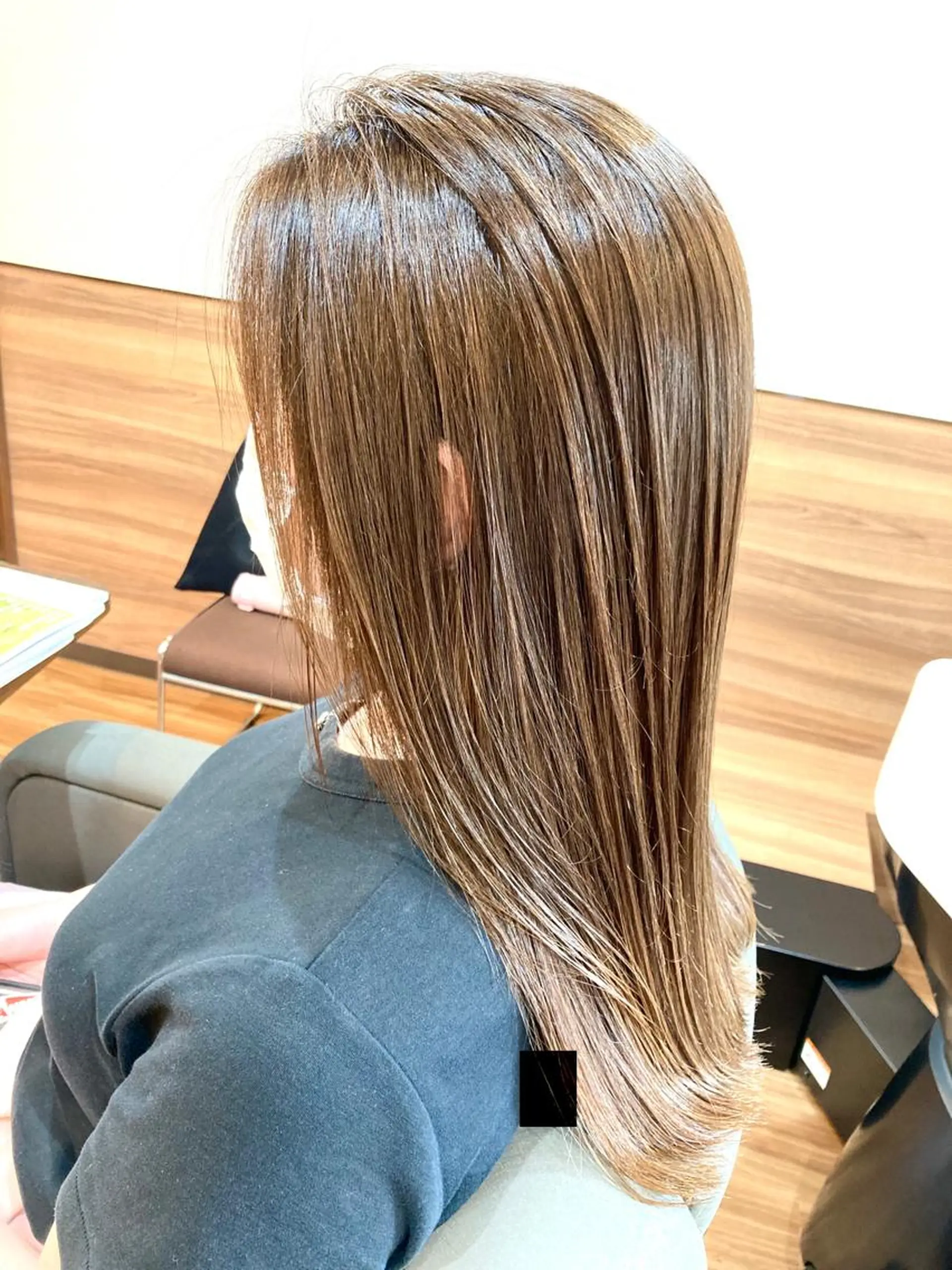 ロング カラー 髪質改善 縮毛矯正 トリートメント Annon プライベートサロンのヘアスタイル