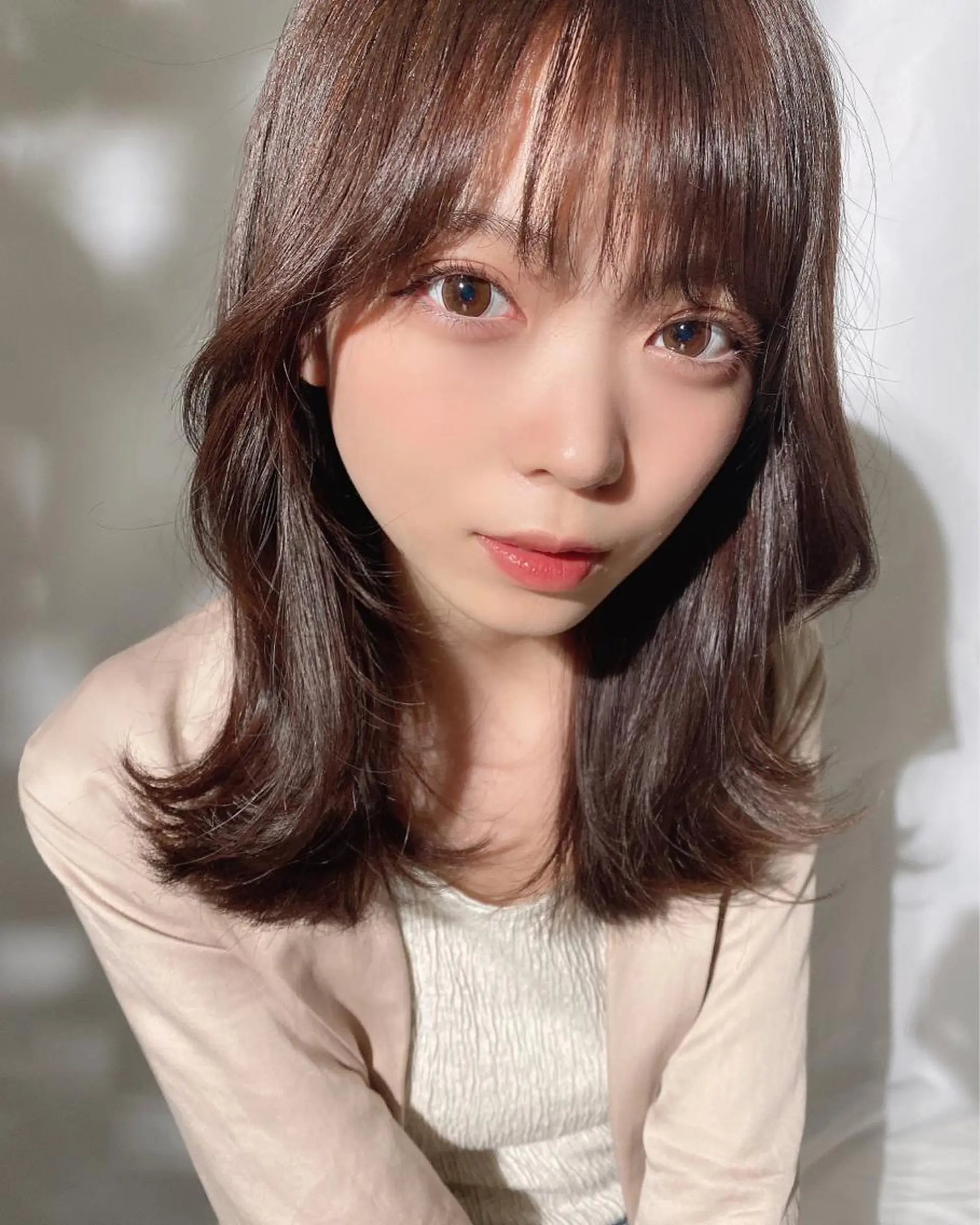 ミディアム 🧡くびれヘア/前髪 顔周り🧡久原結衣のヘアスタイル