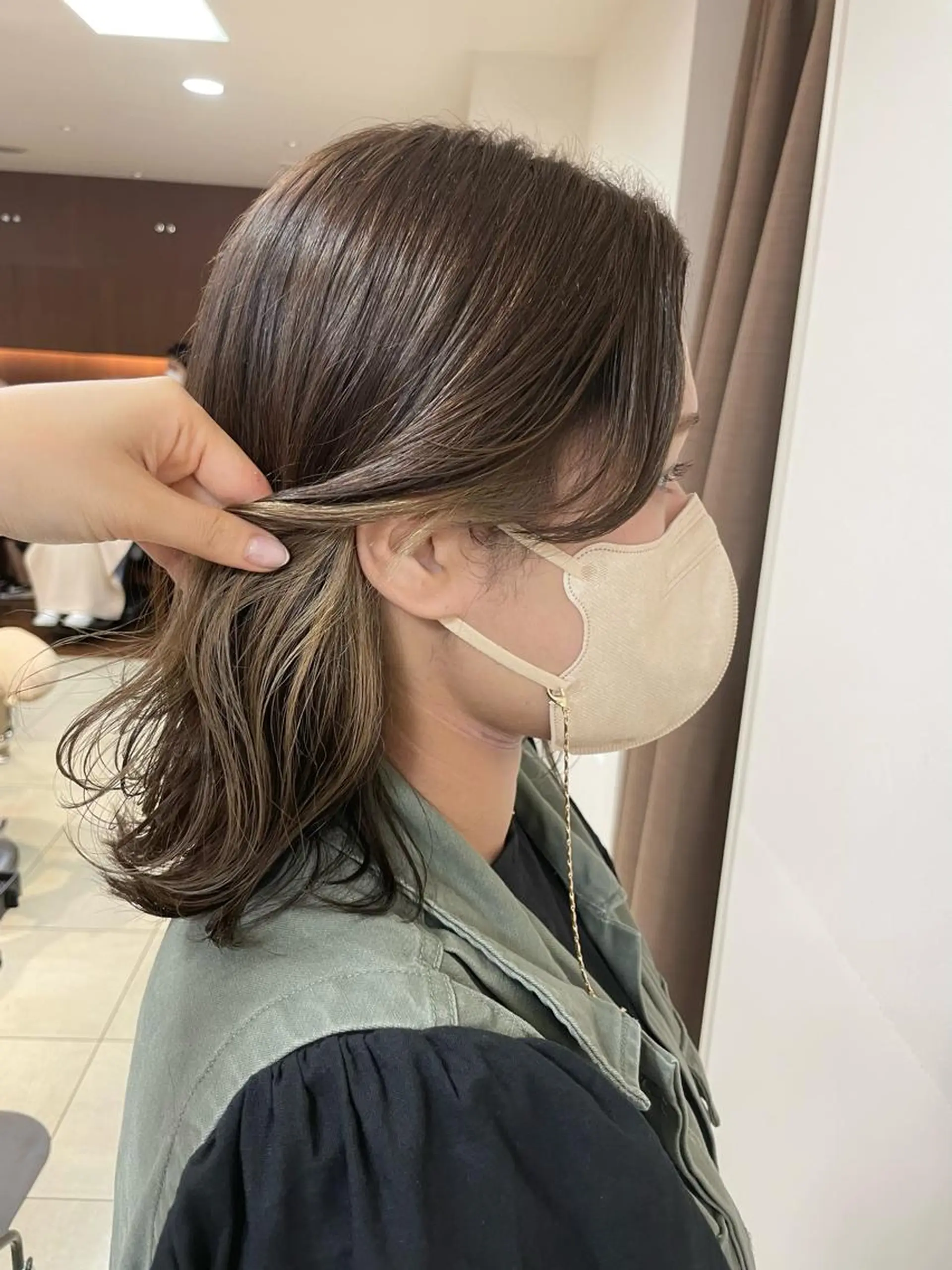 ミディアム カラー ヘアアレンジ カット ヘアカラー 【Sweep】おじま のぞみのヘアスタイル