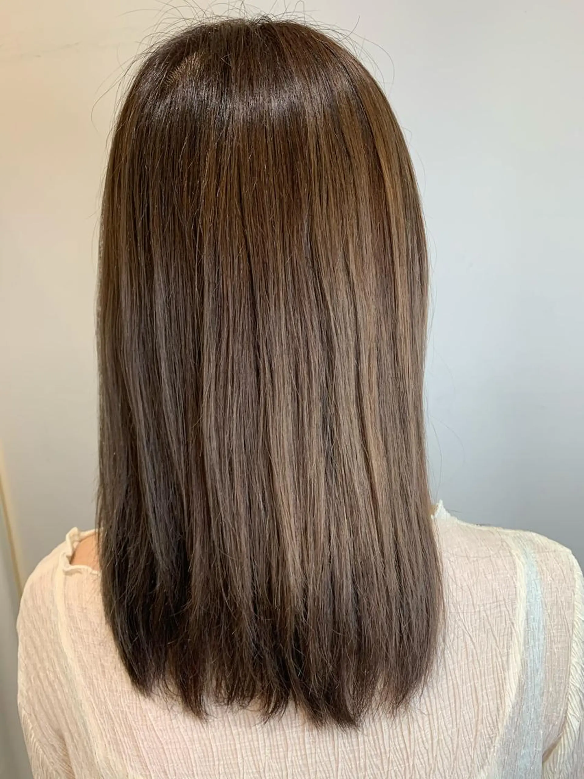 セミロング カラー カット ヘアカラー トリートメント 🦖鶴岡香純🦖 産休中のヘアスタイル