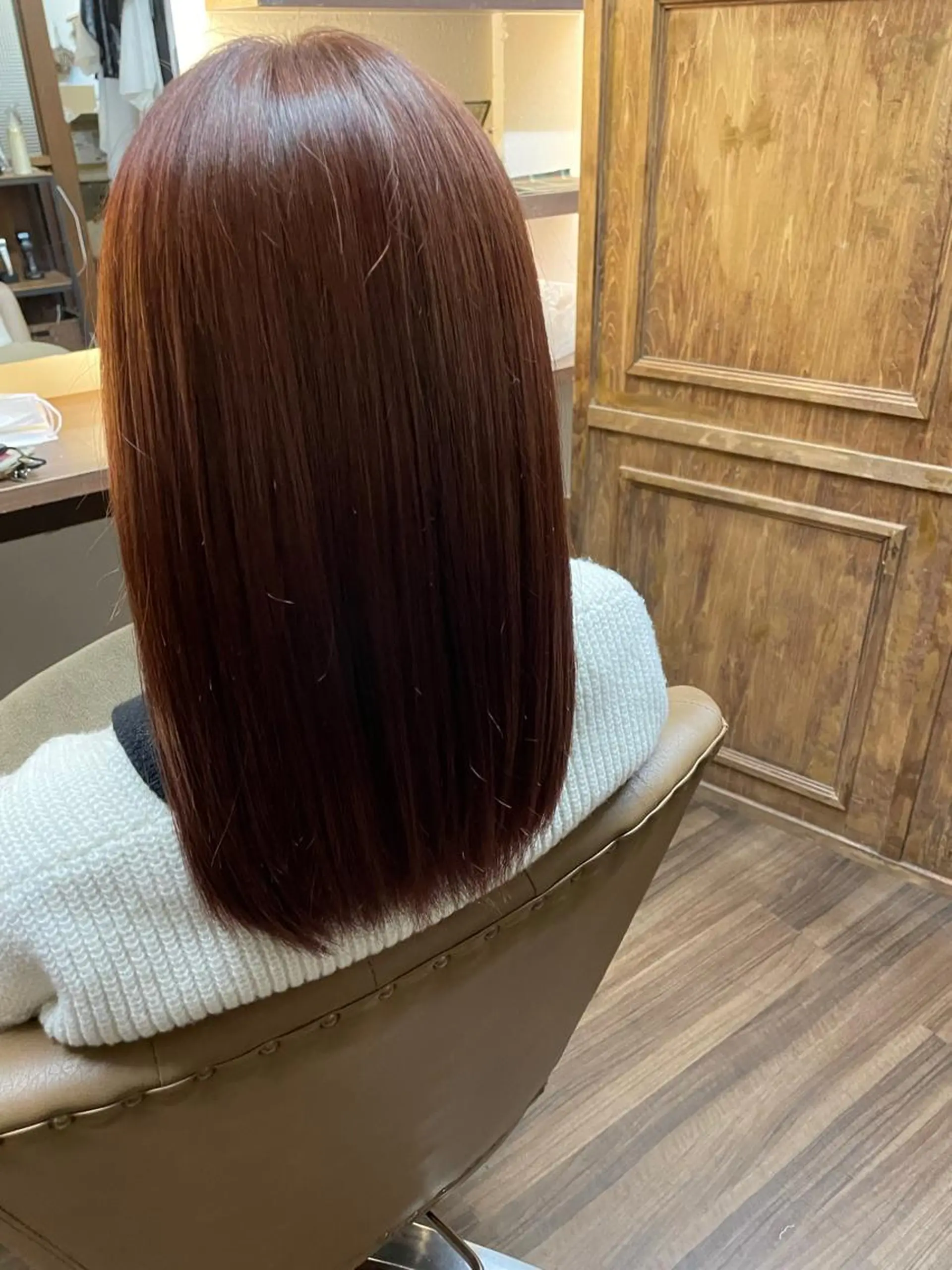 セミロング カラー 縮毛矯正 山本 純平のヘアスタイル