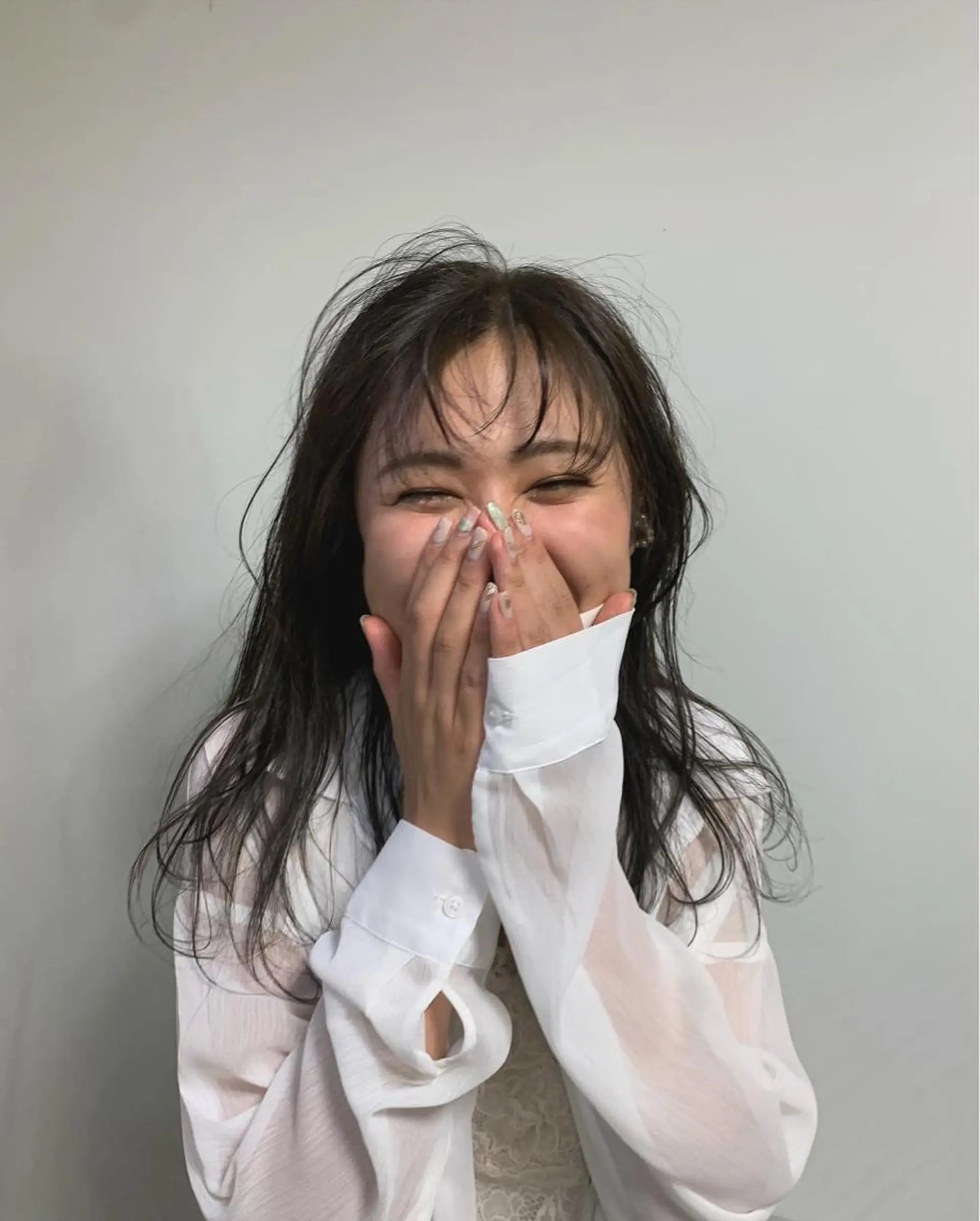 セミロング カラー ヘアアレンジ ウスイマイコ カット/ケアカラーのヘアスタイル