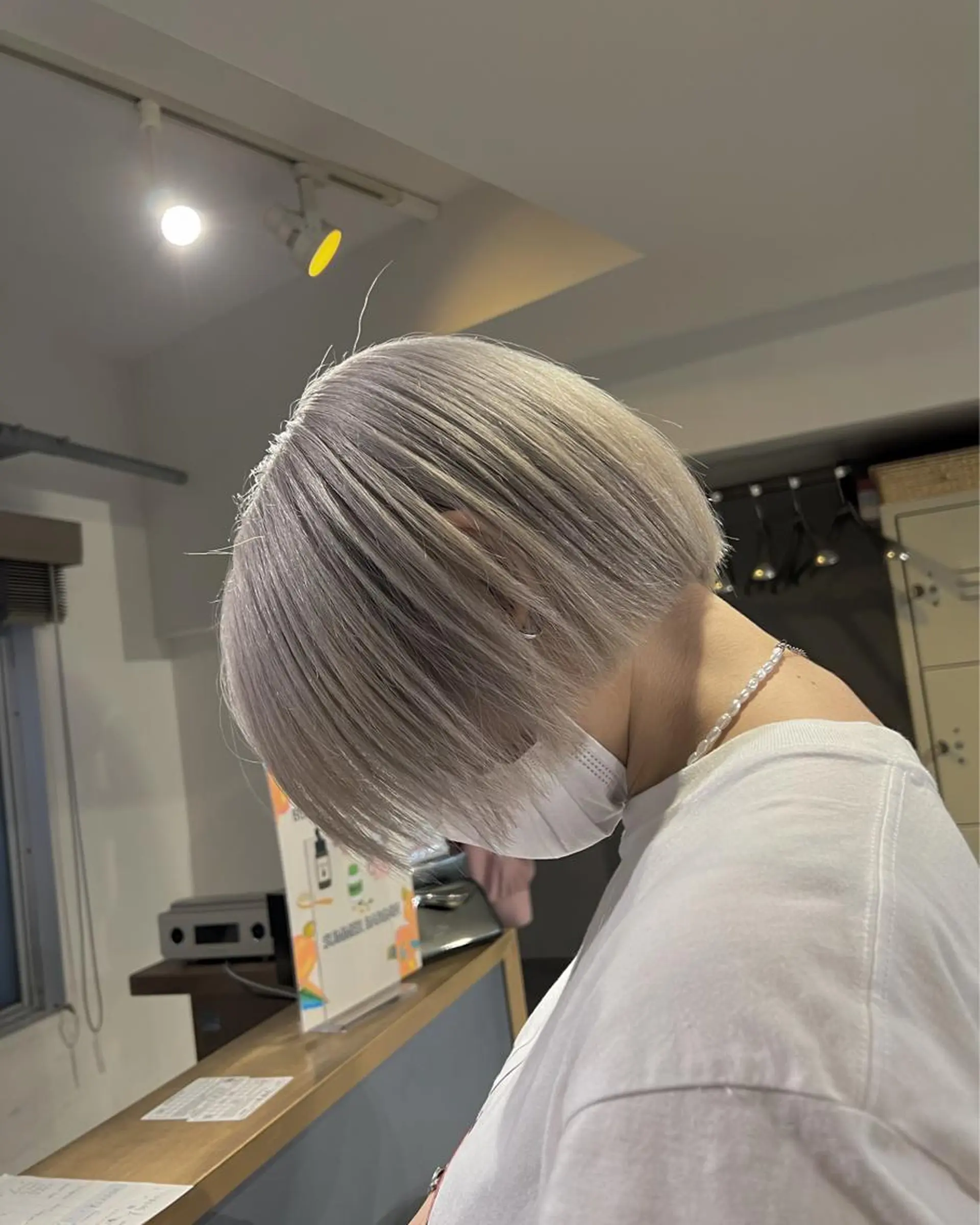 ショート カラー ヘアカラー ブリーチなしベージュ カラー✨Takeのヘアスタイル