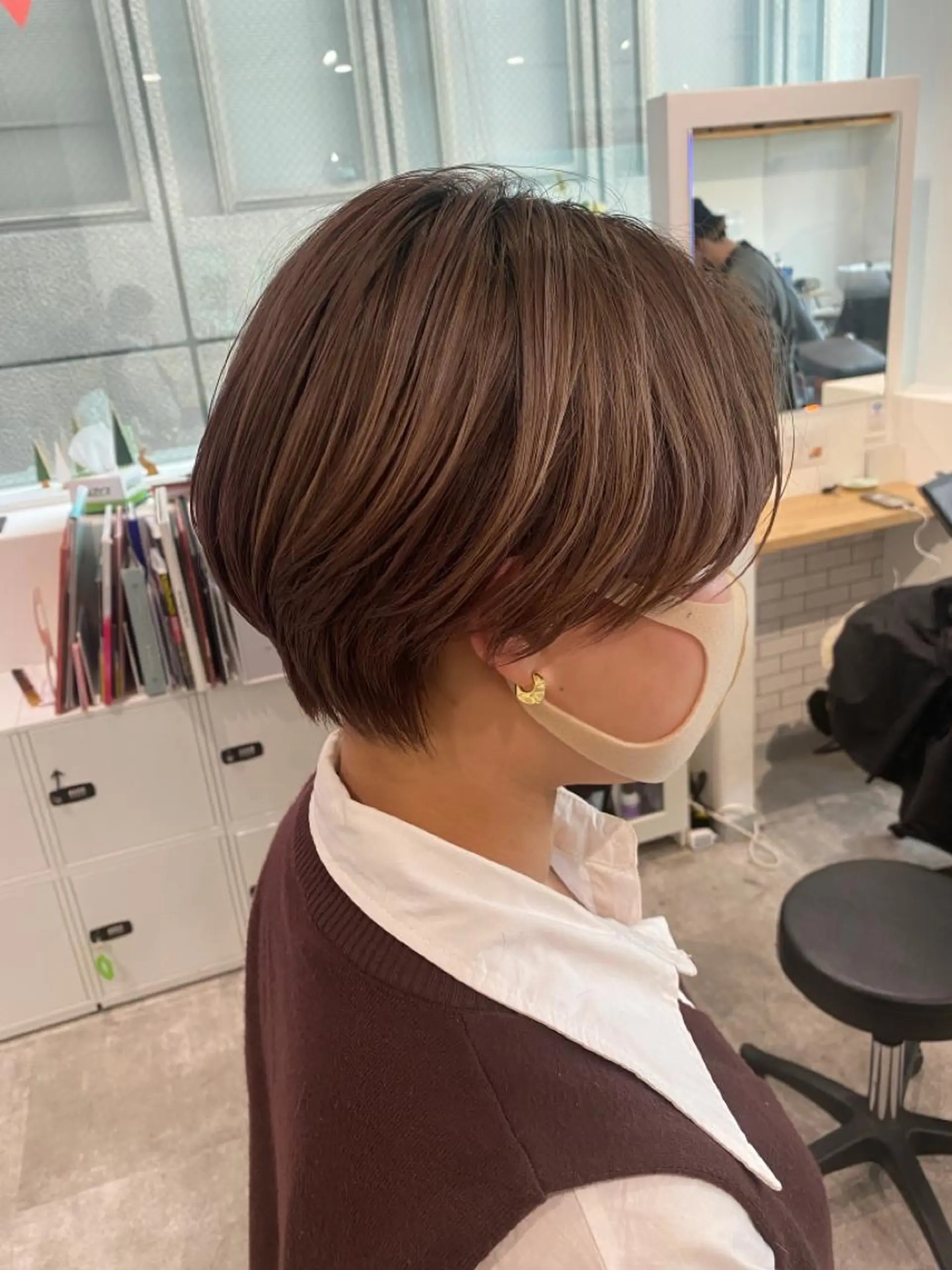 ショート カラー ショートヘア ヘアカラー JILBLAN京都 ショート/ハイライトのヘアスタイル