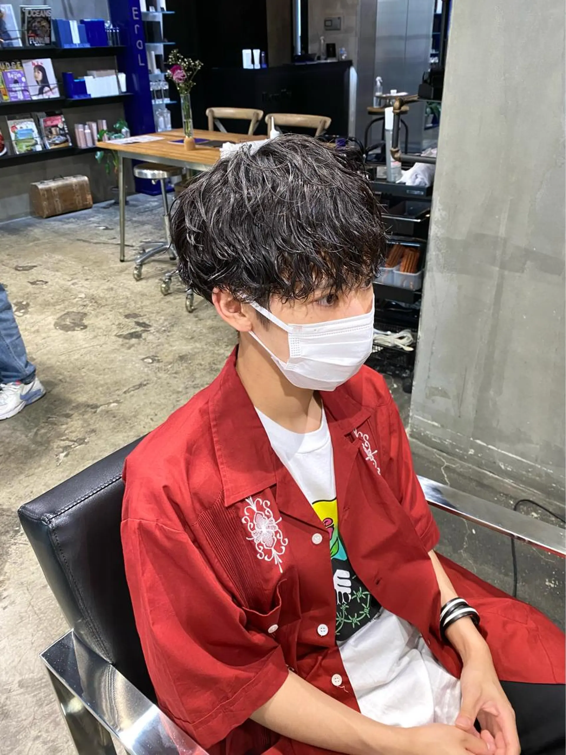 ショート パーマ メンズ カット パーマ Agu hair lore沼館店所属・八戸パーマ/メンズパ ーマ/シンゴ。のヘアスタイル