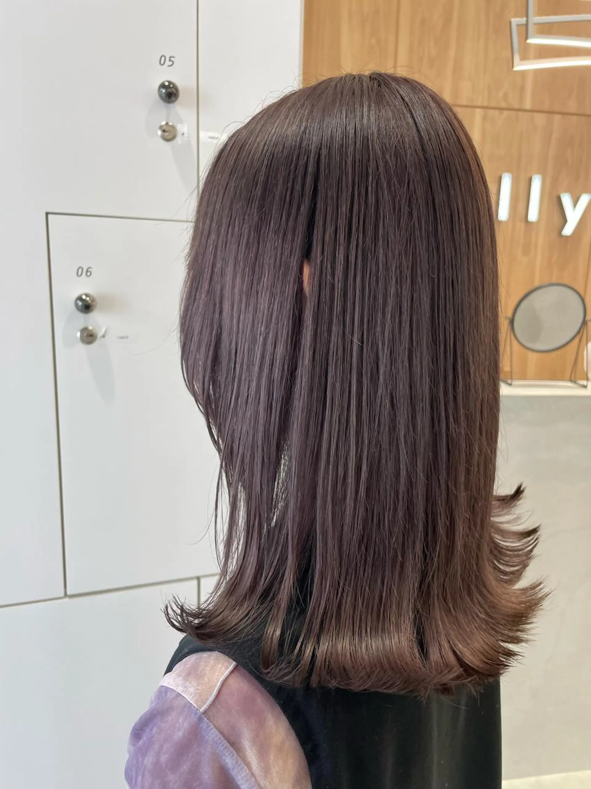 ミディアム カラー ブラウンカラー モカブラウン ヘアカラー トリートメント 半個室女性salon 🩰Natsumiのヘアスタイル