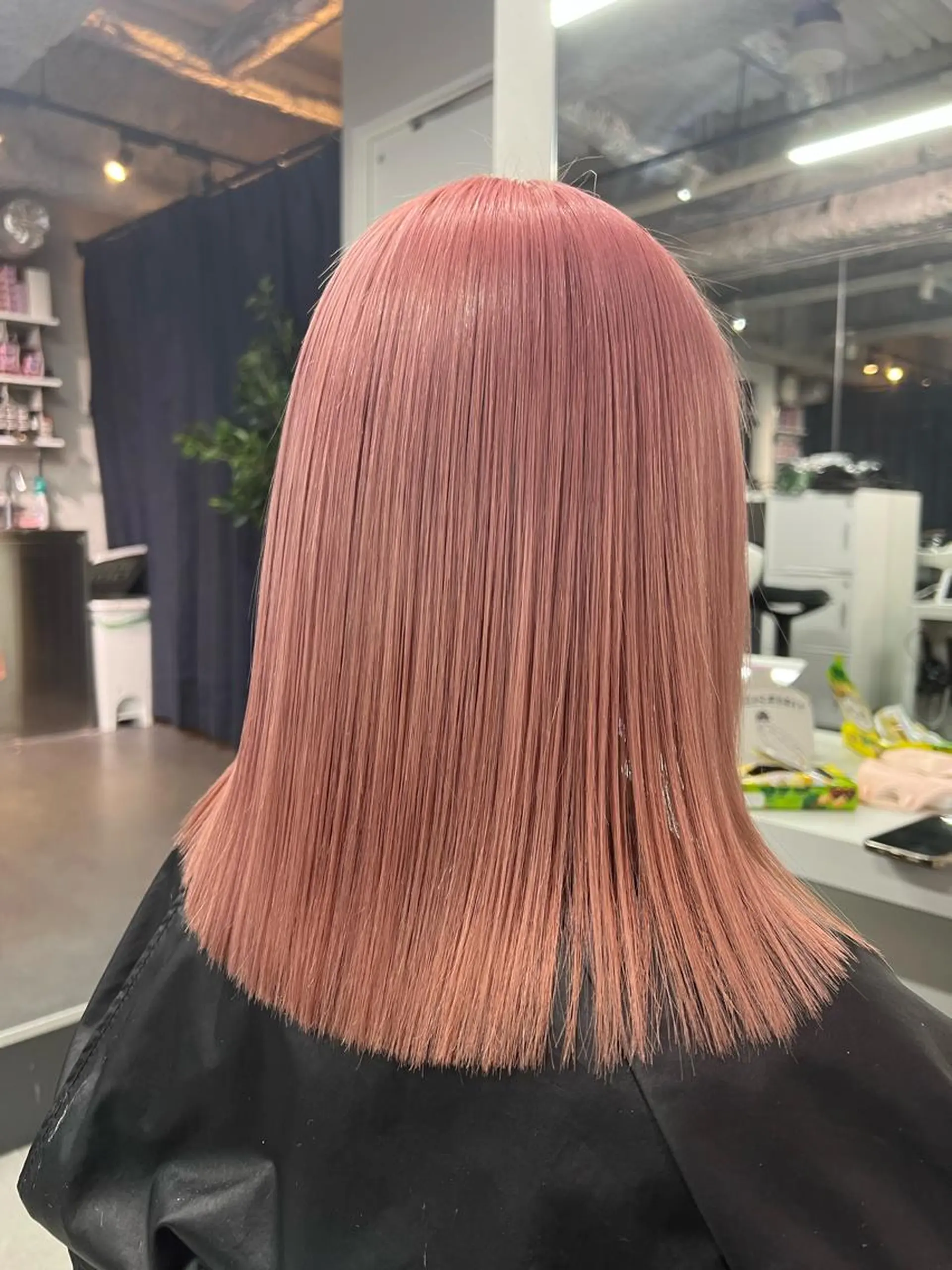 ミディアム カラー ヘアカラー トリートメント ハイトーン&髪質改善 ＆韓国エクステ🤎のヘアスタイル