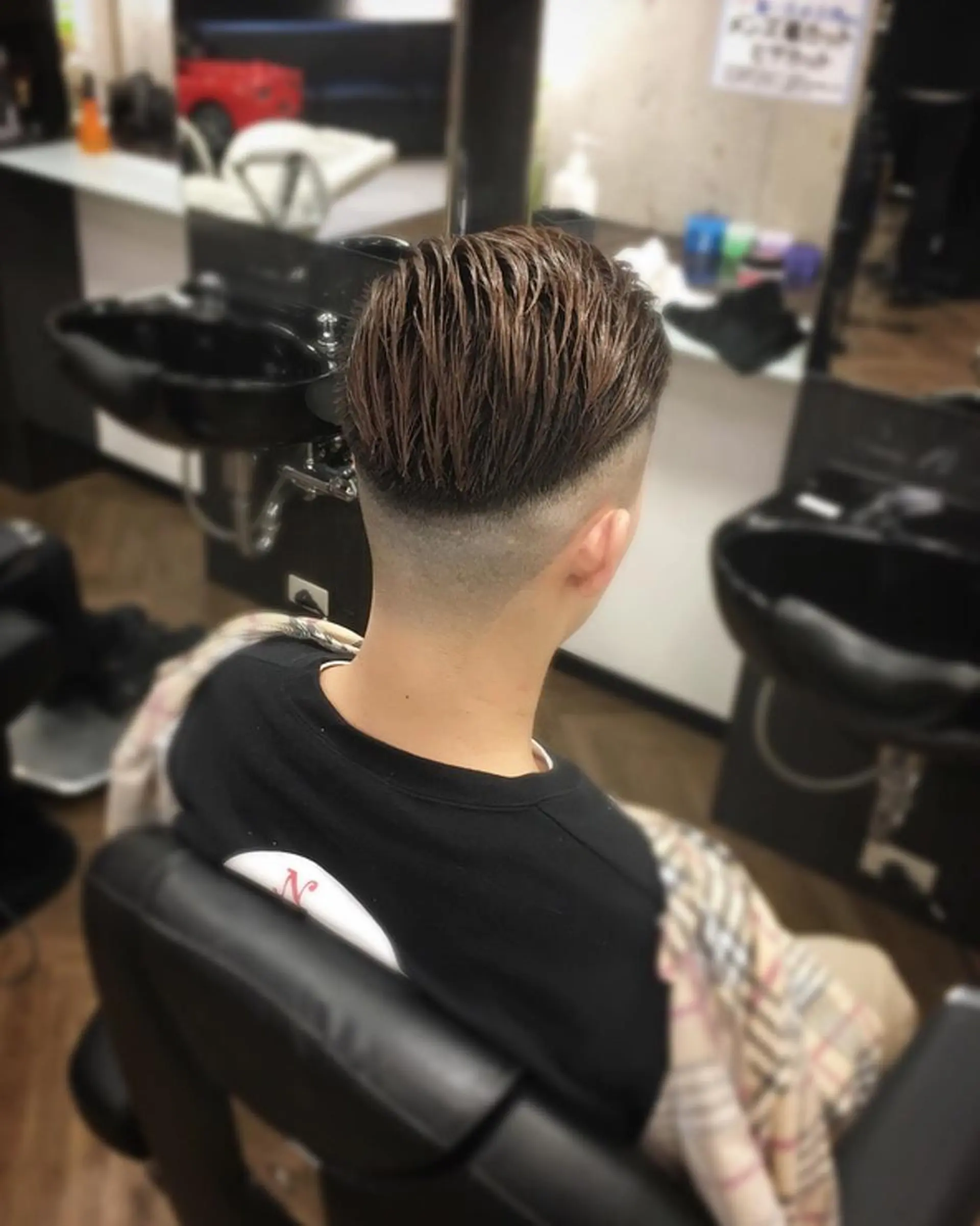 ショート メンズ フェードカット カット 前田賢生 ご新規様はNGのヘアスタイル