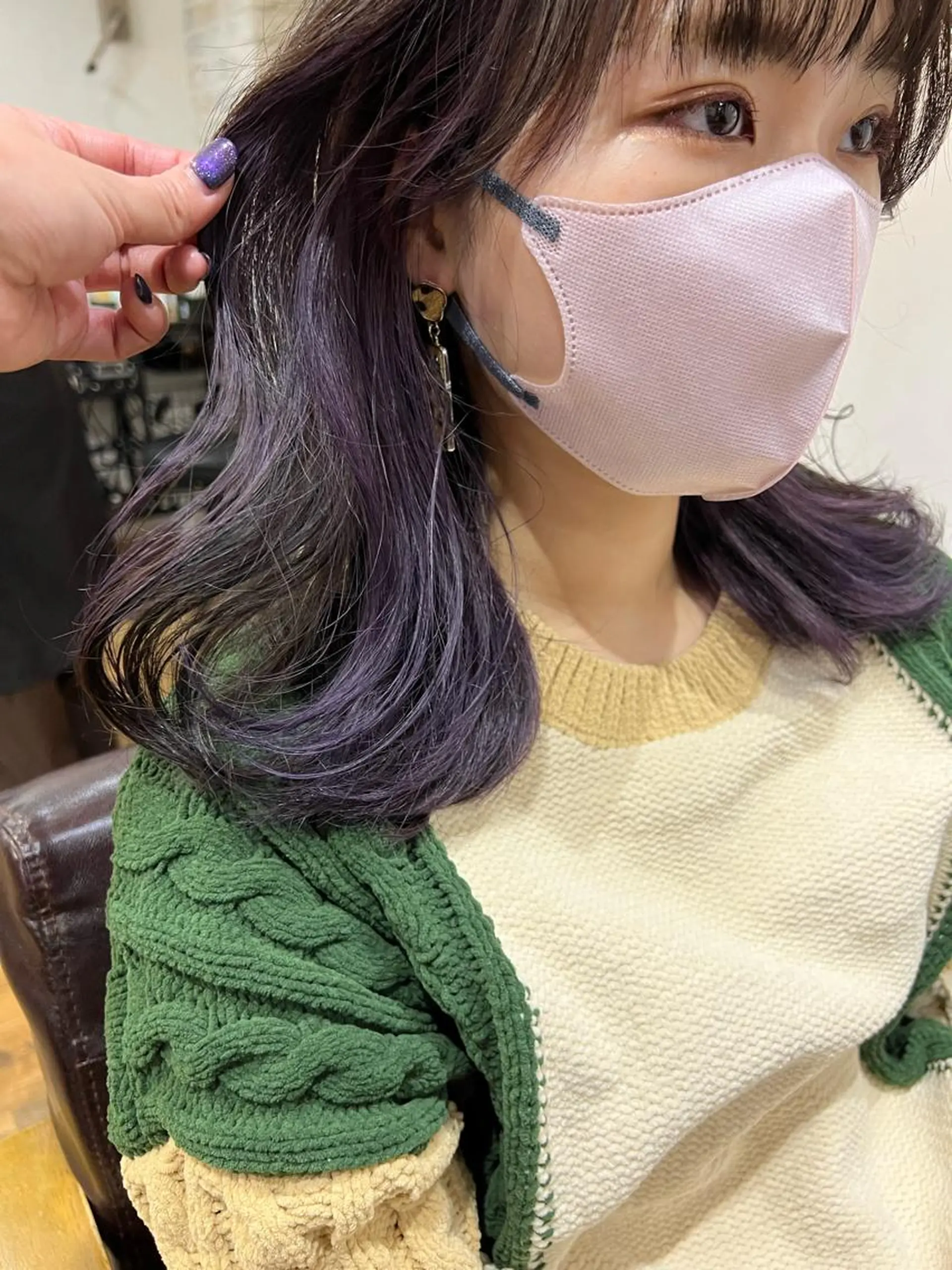 ミディアム カラー 🥀韓国ヘア🥀 宮津真菜のヘアスタイル