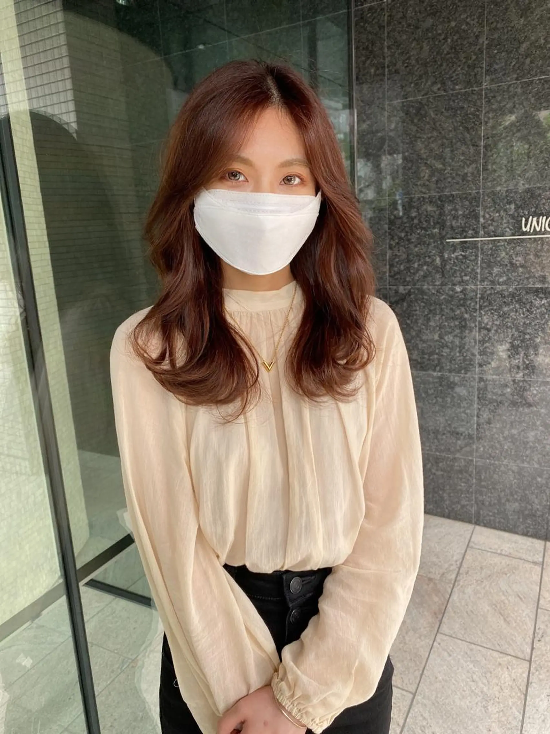 セミロング カット ヘアカラー トリートメント ヘアセット また会いたくなる 美容師【KENTA】のヘアスタイル