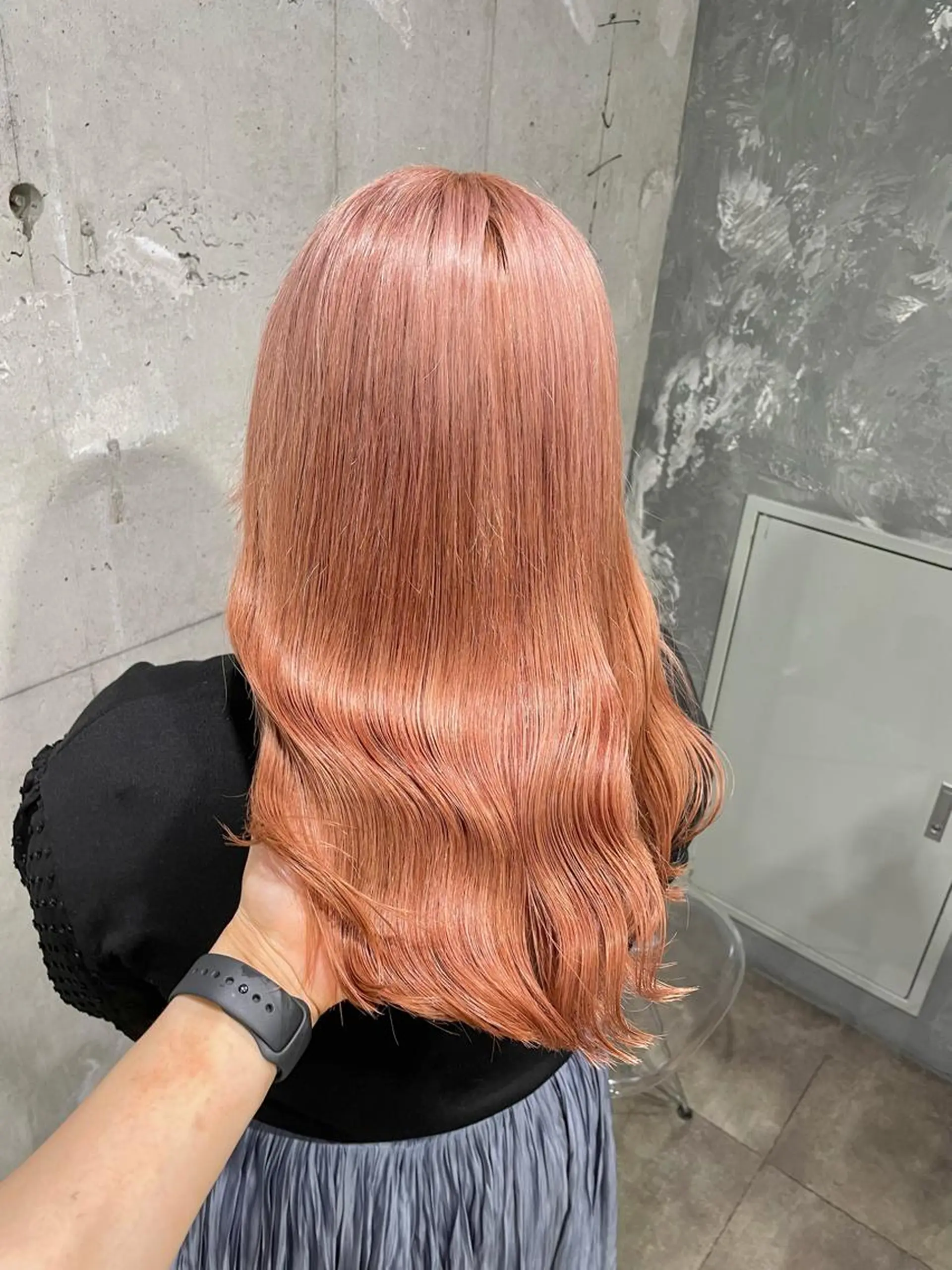 ロング カラー ヘアカラー トリートメント ヘッドスパ ヘアセット ベージュカラー💖 やすひろのヘアスタイル