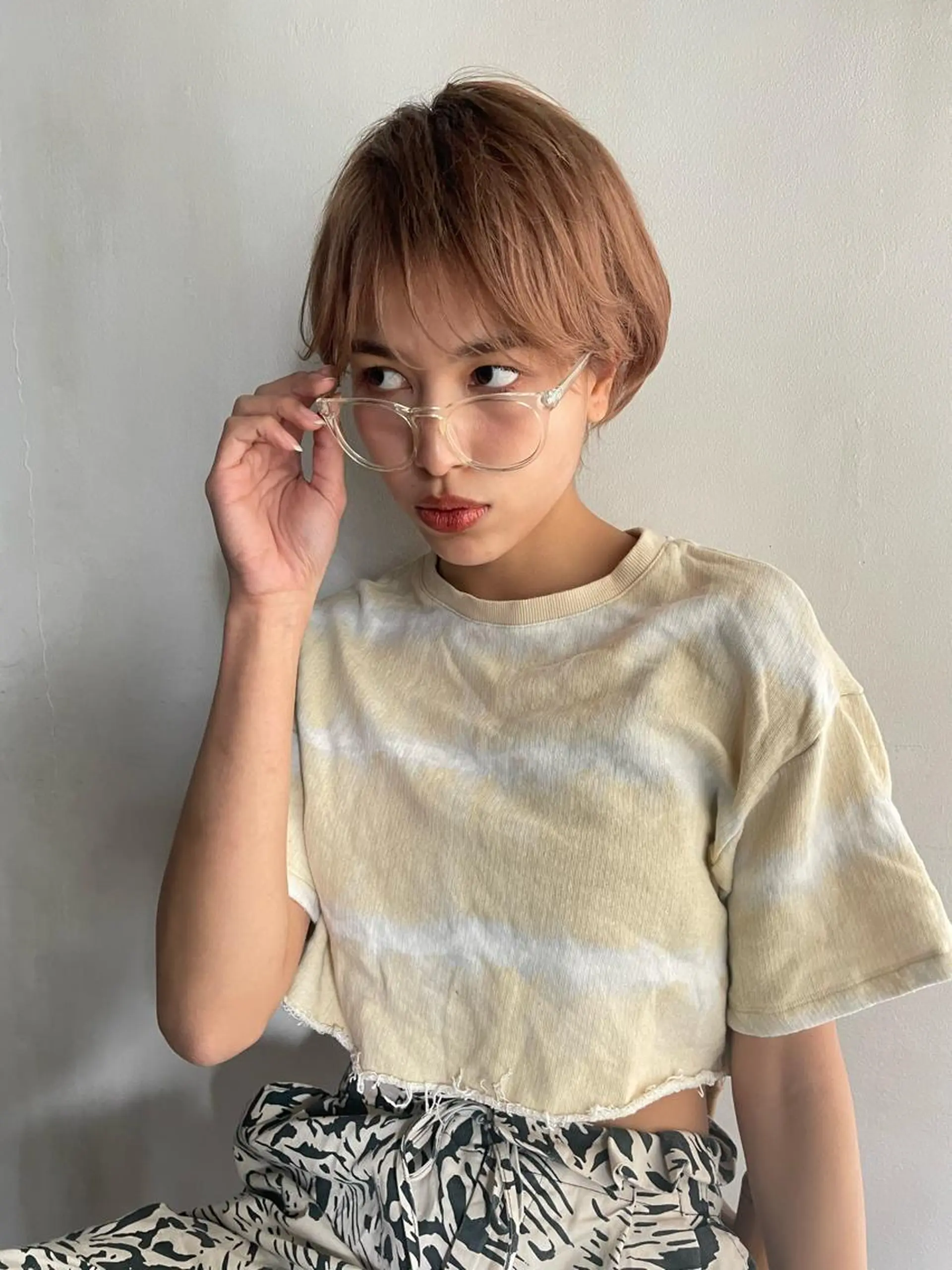 ショート カラー カット ヘアカラー トリートメント ショート/ボブ専門 宮脇美奈/南船場のヘアスタイル