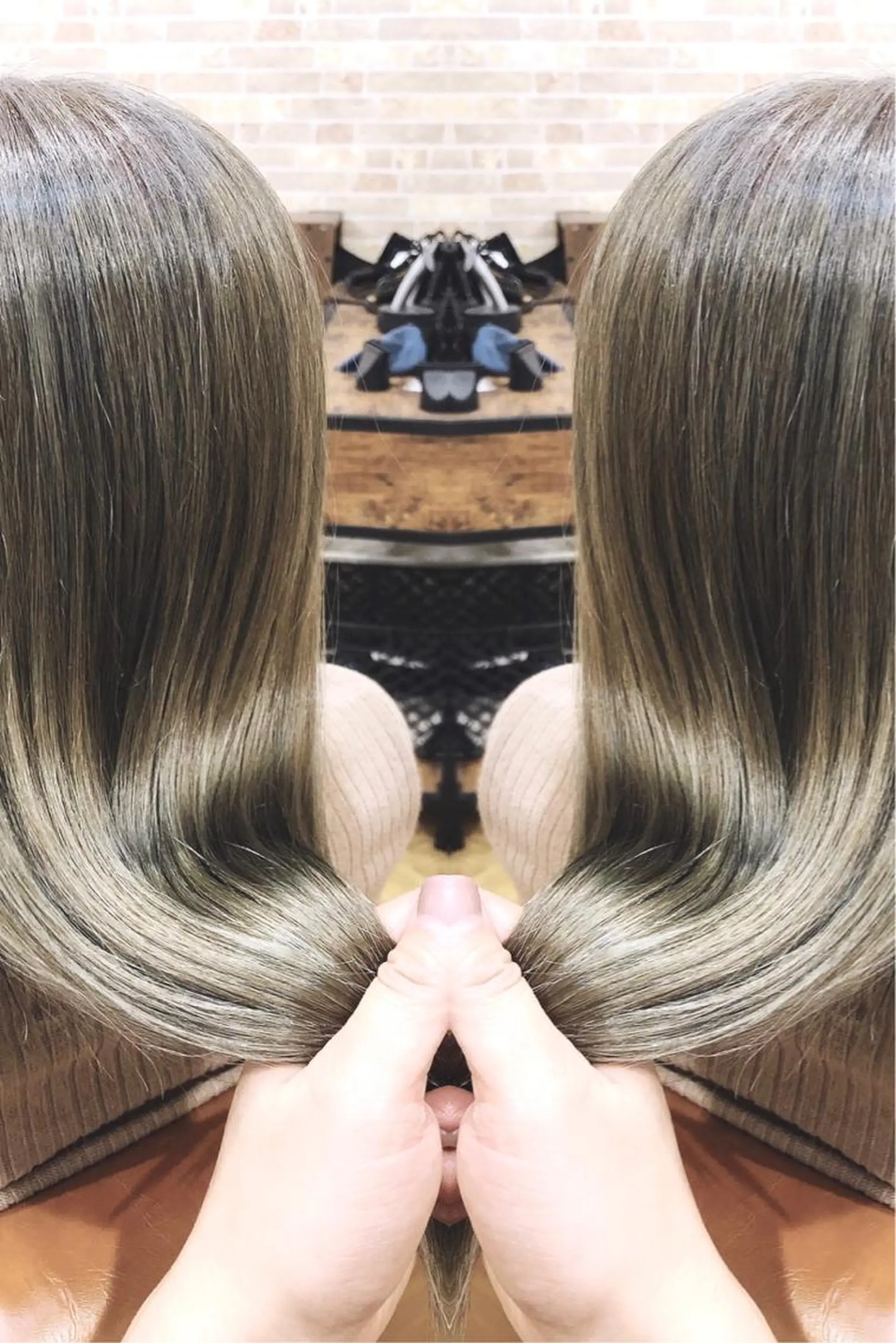 セミロング カット 縮毛矯正 大山 亮　　【髪質改善】のヘアスタイル