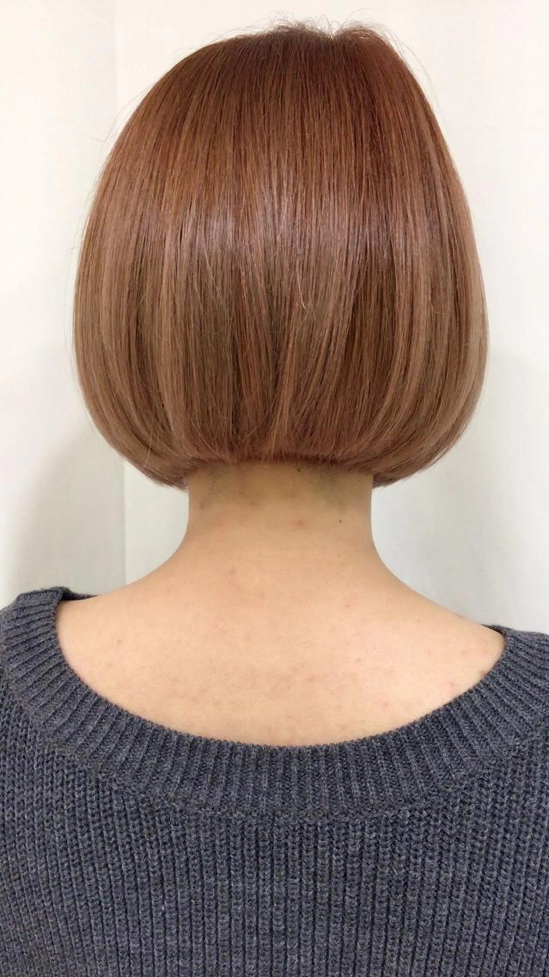 ミディアム パーマ ヘアアレンジ マツエク・マツパ ワンレンボブ ボブ きむえり/髪質改善 /セット/カラーのヘアスタイル