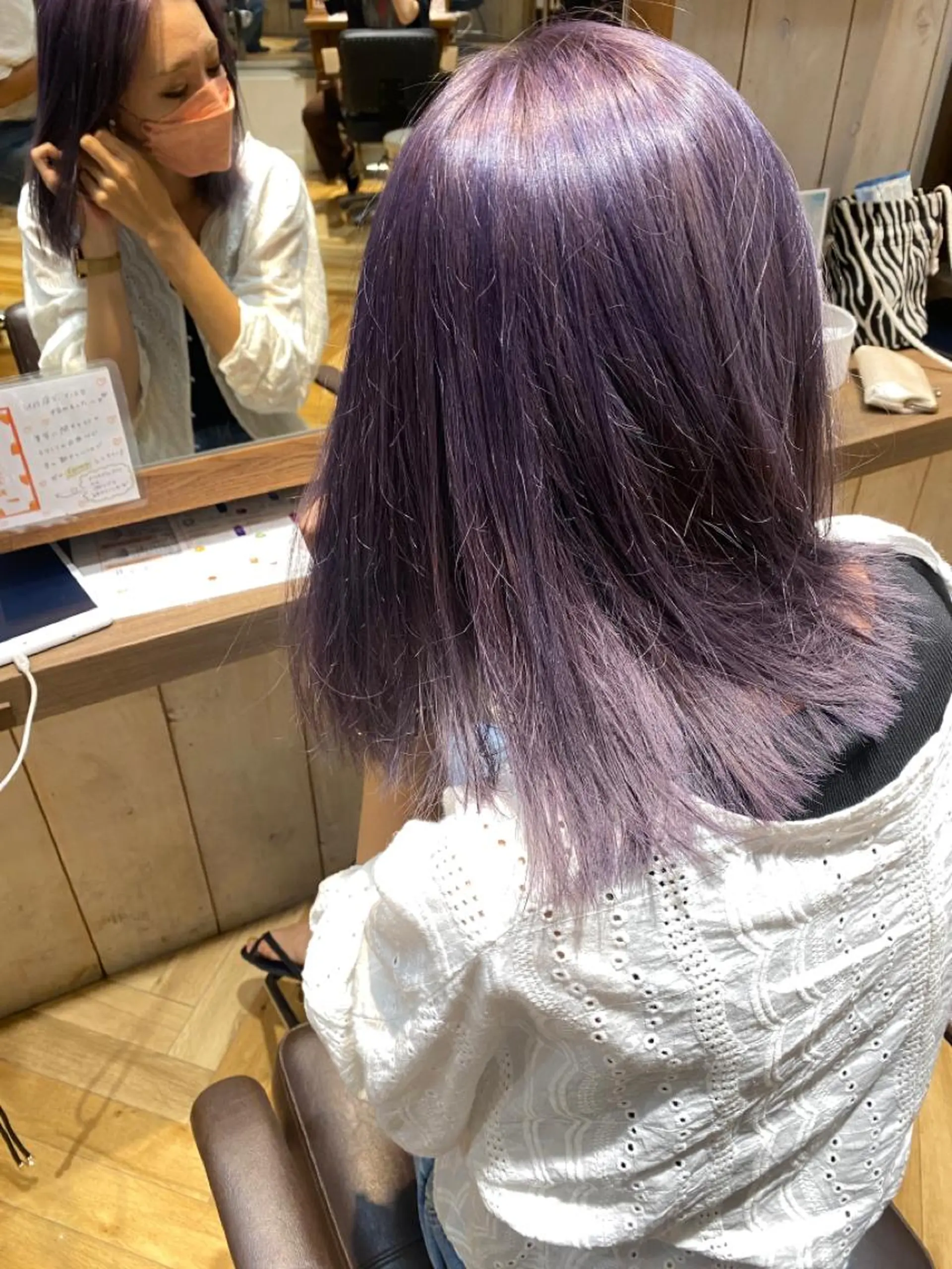 ミディアム カット ヘアカラー 美髪改善・ブリーチ tadasuke⭐️のヘアスタイル