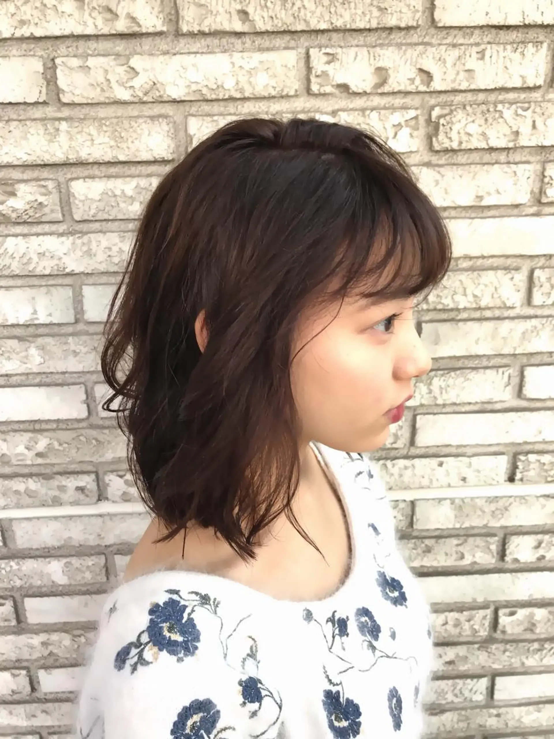 ミディアム カラー パーマ デザインヘア 小林裕史のヘアスタイル