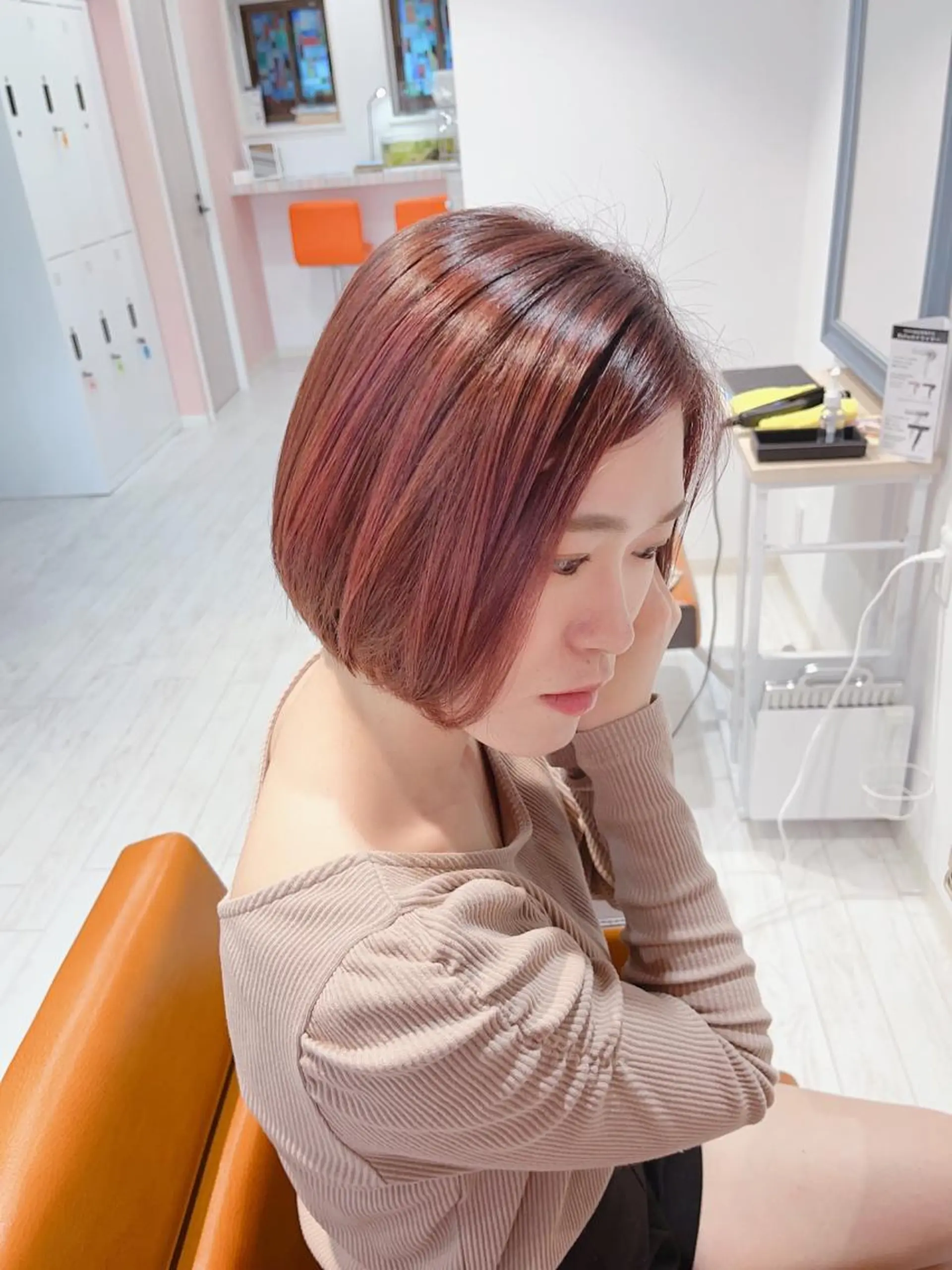 カラー ベージュカラー ブリーチ ブリーチなしカラー ピンクカラー ピンクベージュ カット ヘアカラー トリートメント ✨️💎山口 真依💎✨️のヘアスタイル