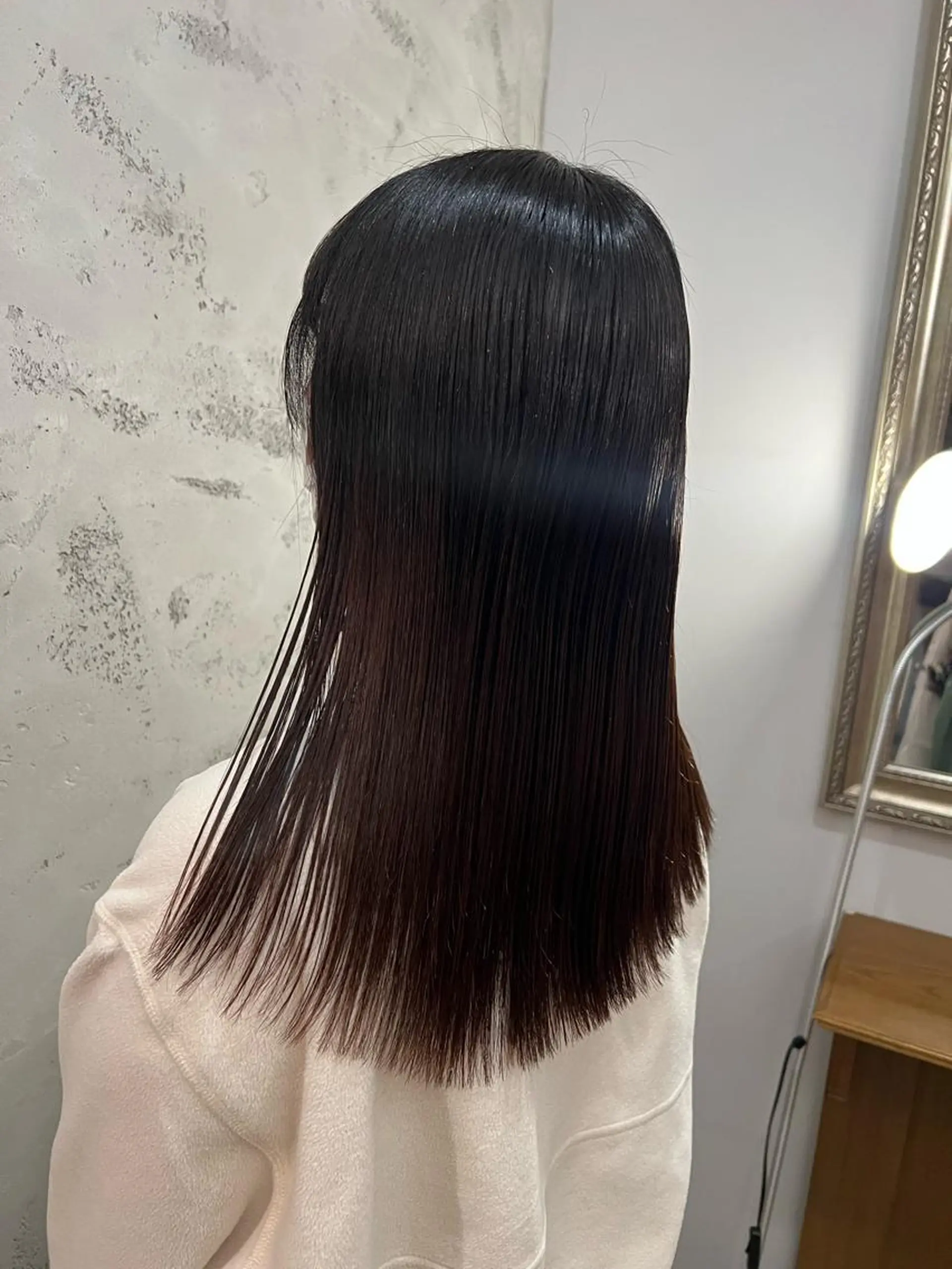 ロング マスダ ミウのヘアスタイル