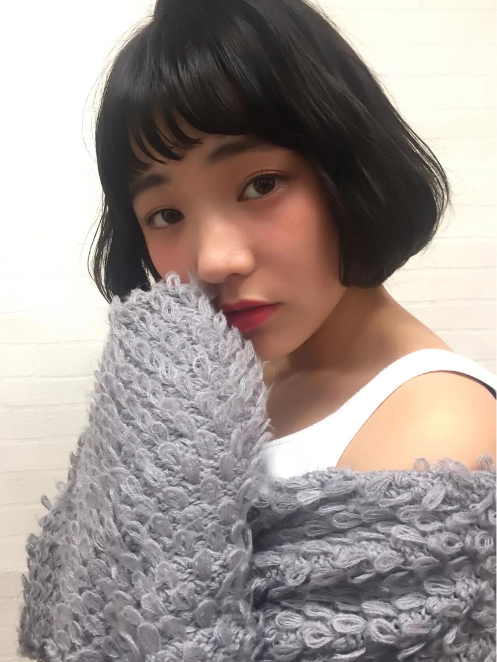 ショート パーマ ボブ 齋藤 咲のヘアスタイル