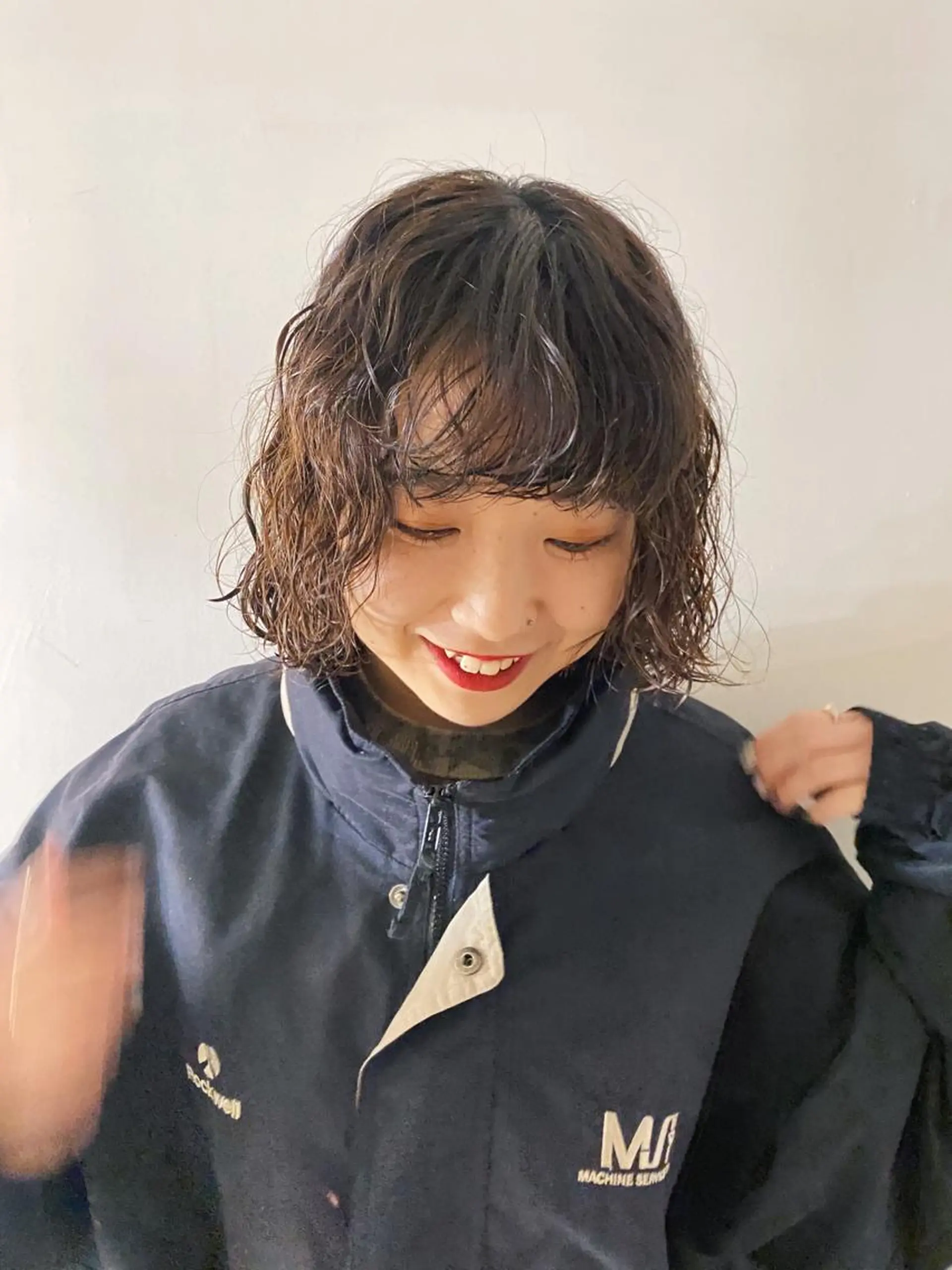 ミディアム パーマ レイヤー/パーマ /ウルフ/nabeのヘアスタイル