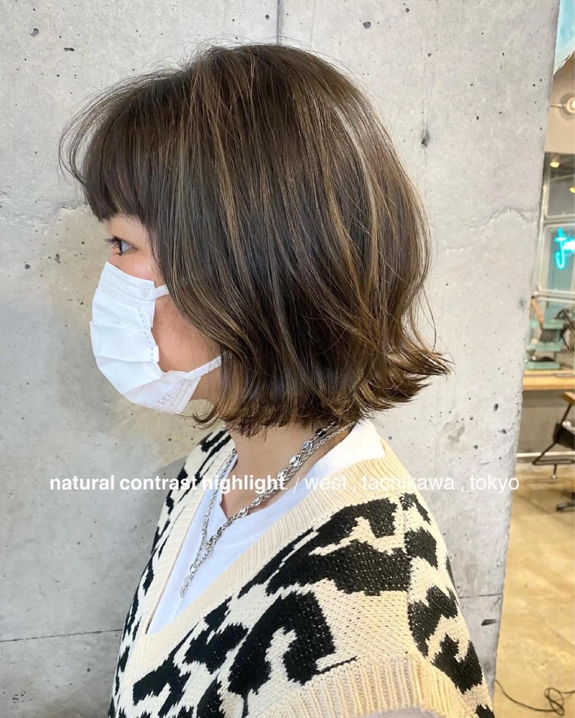 ショート カラー ブリーチ ケアブリーチ グレージュ ハイライトカラー ハイライト 竹嶌 健吾のヘアスタイル