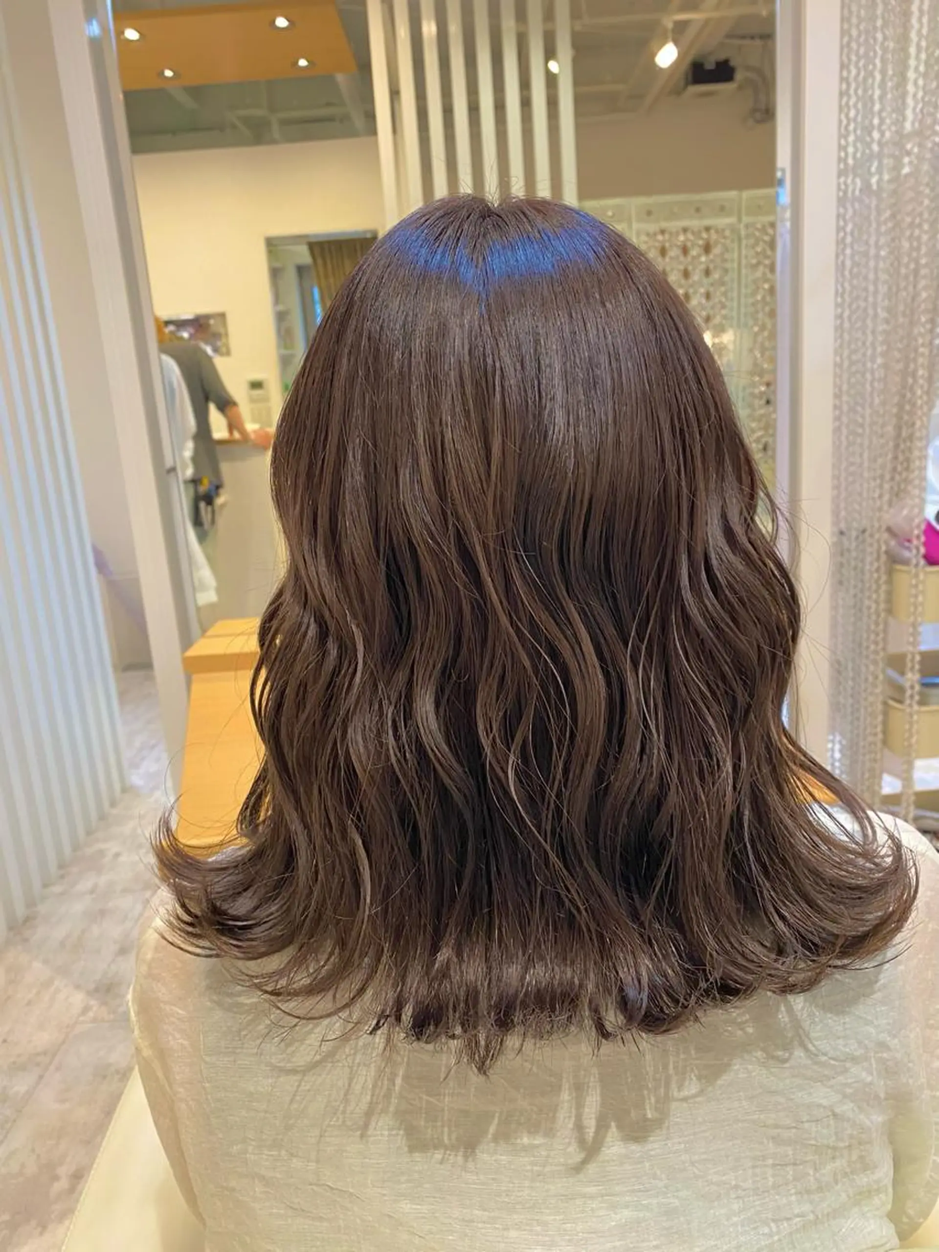 セミロング カラー ヘアアレンジ Design Color🐰アユミのヘアスタイル