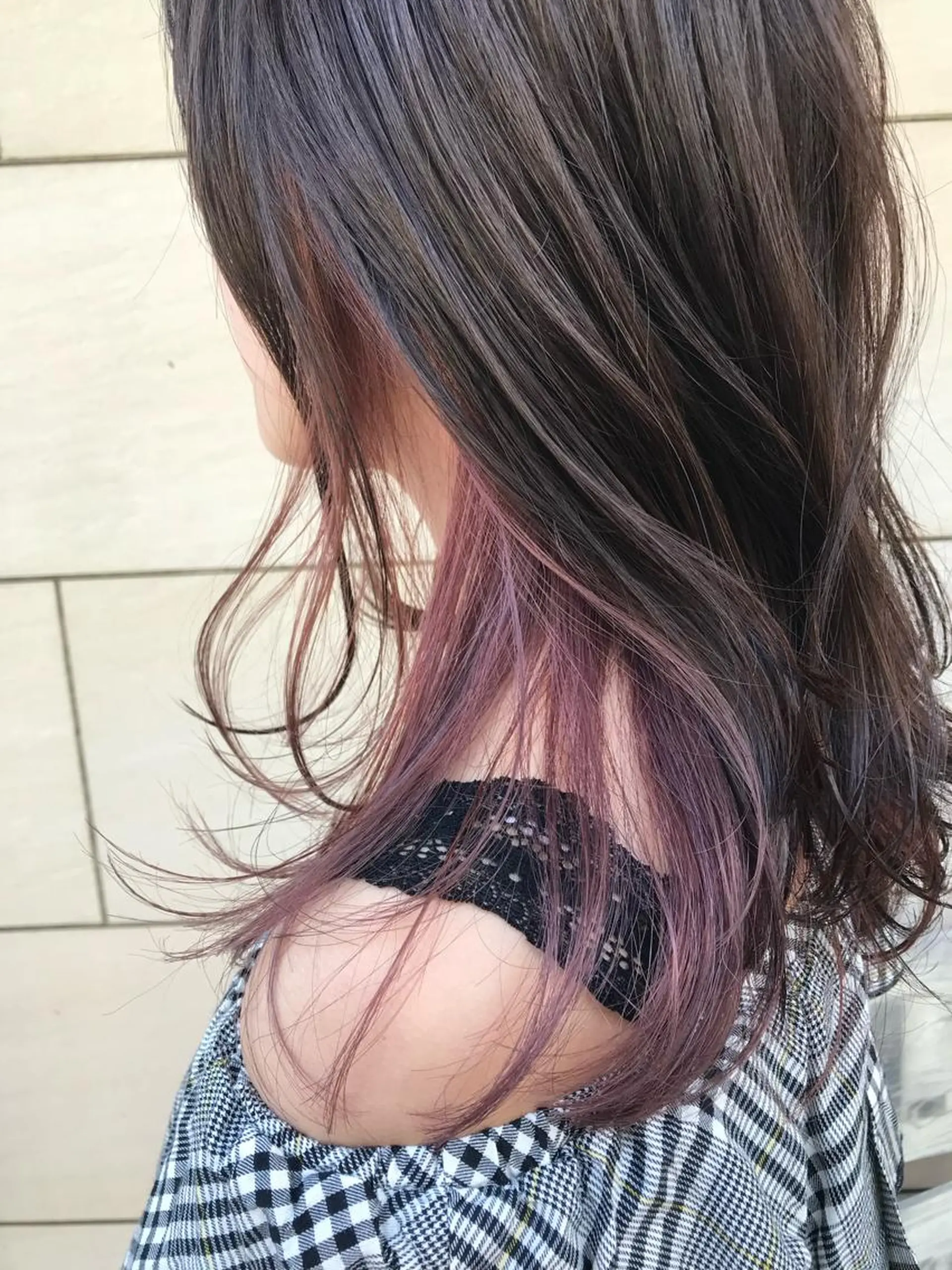 ロング カラー インナーカラー ピンクカラー 有馬ミク🌈 似合わせ美容師のヘアスタイル