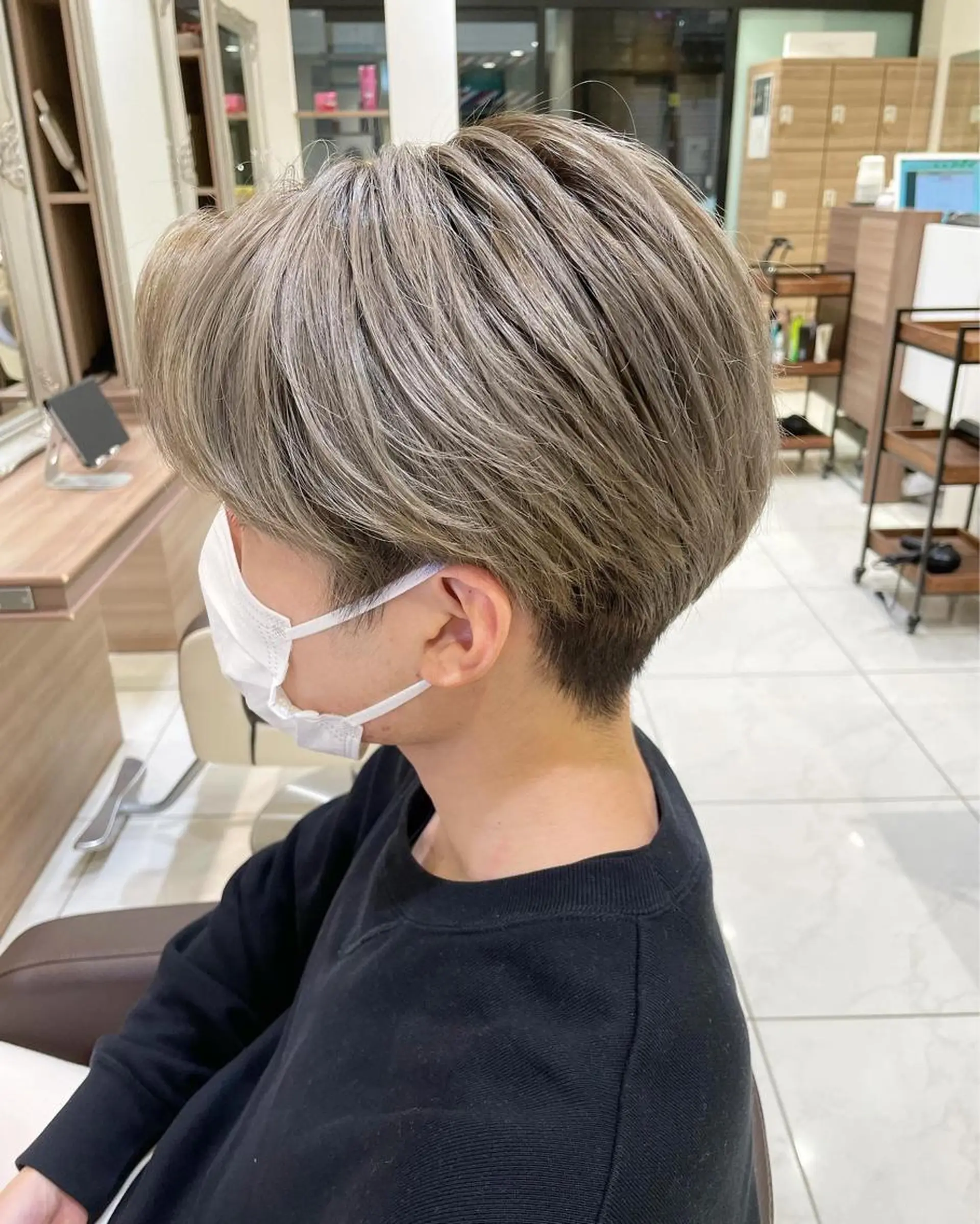 ショート カラー メンズ ✨武内凌太✨ 複雑履歴/ムラ修正のヘアスタイル