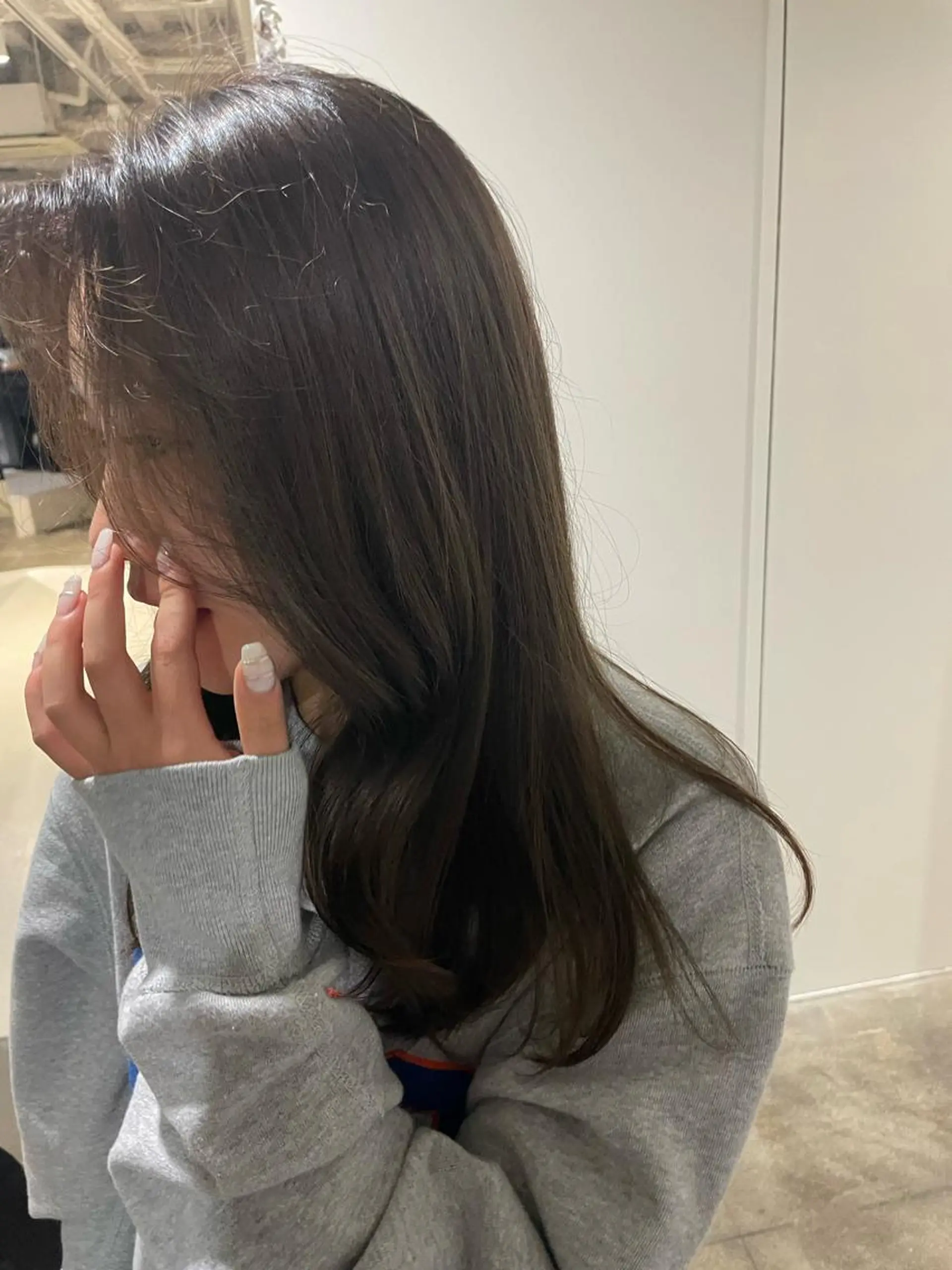 セミロング カラー ブリーチ 梅田美容室/レイヤー カット/ナナミ🎞のヘアスタイル