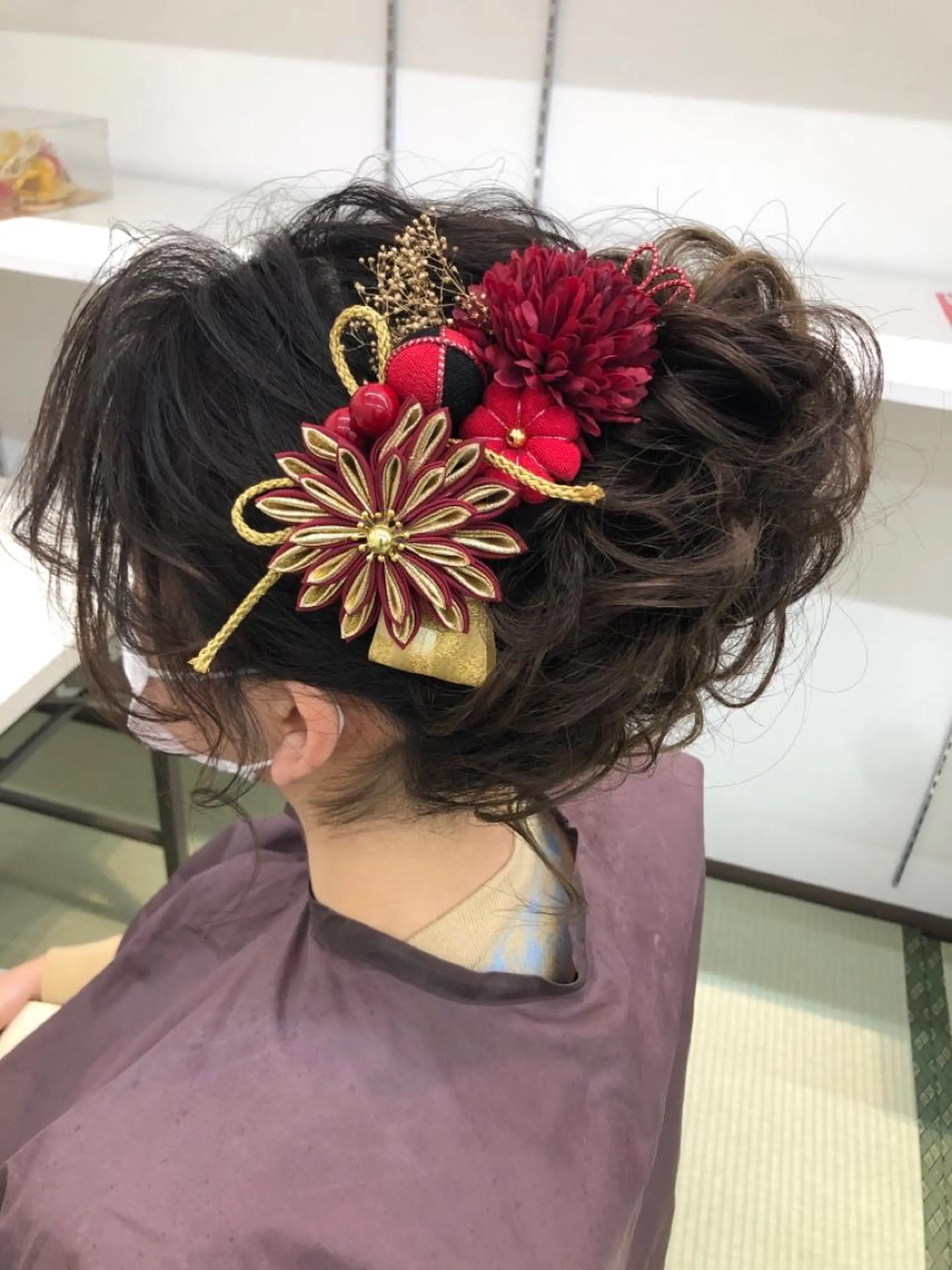 セミロング ヘアアレンジ vi viのヘアスタイル