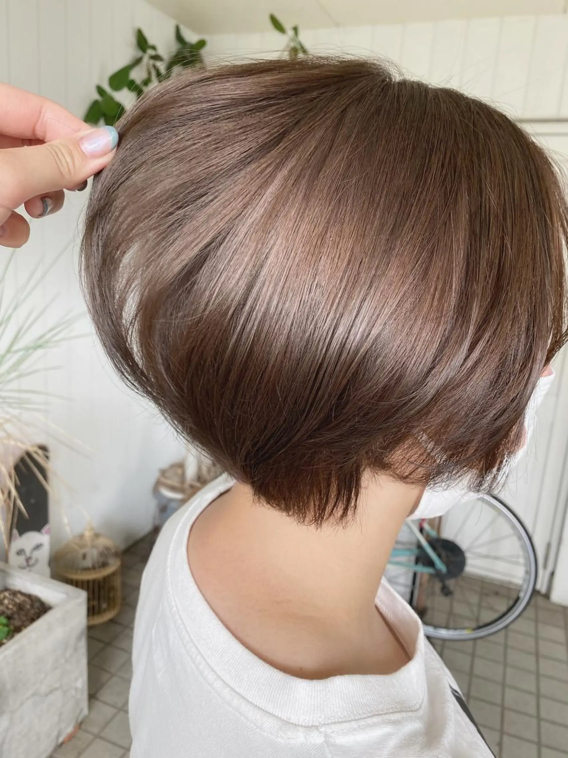 ショート カラー イルミナカラー sio.nail&eyebrow salon shimokitazawa2号店所属・nailist mana𖤐´-のネイルデザイン