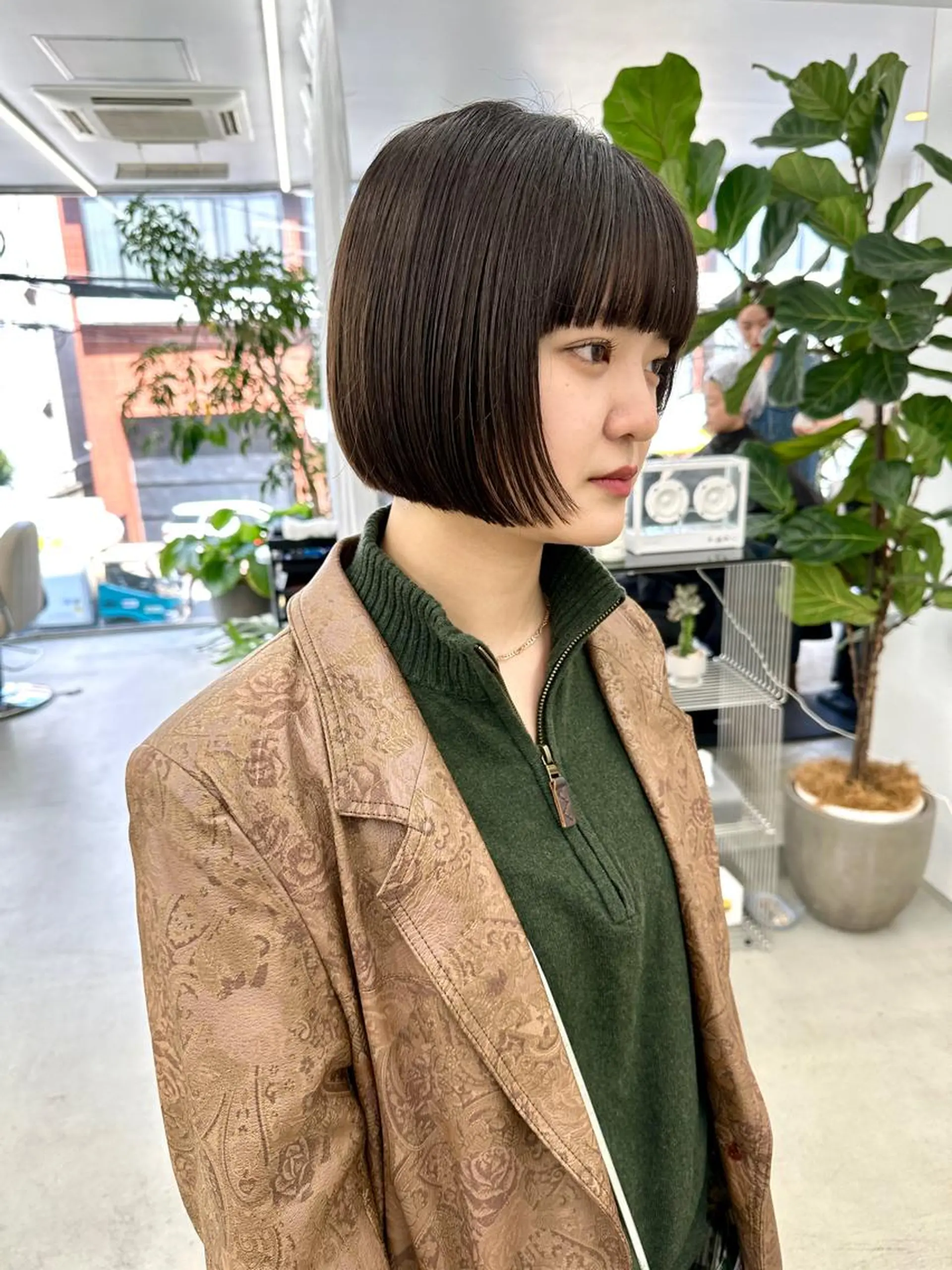 ショート カラー ボブ カット トリートメント ボブ/レイヤー/ケア パーマ/リュウタのヘアスタイル