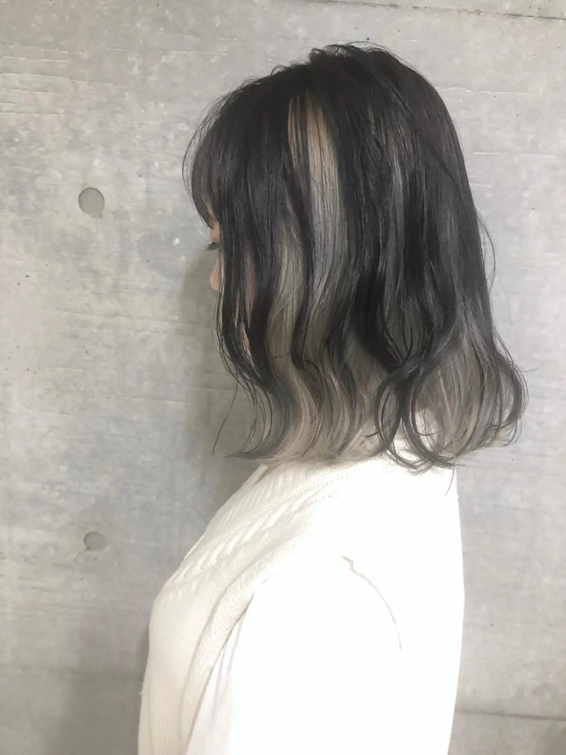 ミディアム カラー デザインカラー インナーカラー eyelash salon RACOTA所属・MAYA .のマツエク・マツパデザイン