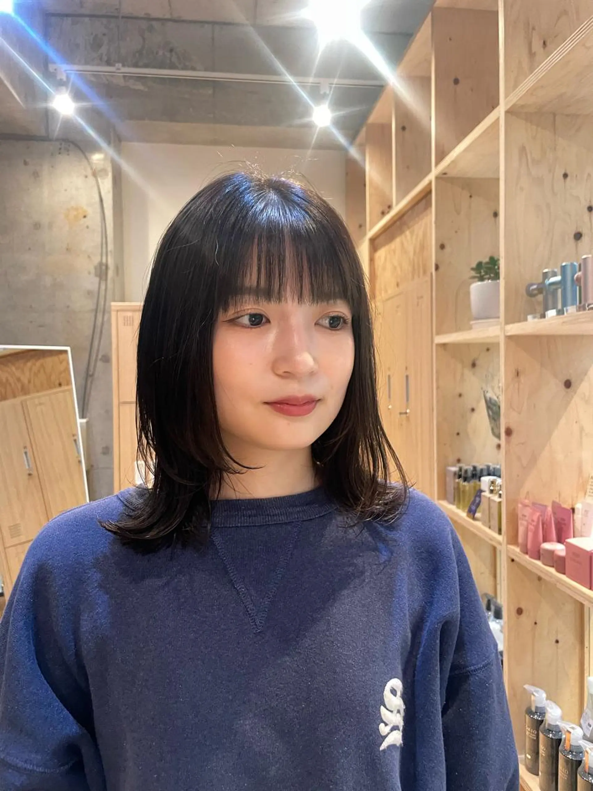 ミディアム 似合わせ/透明感 /レイヤー/りほ🤍のヘアスタイル