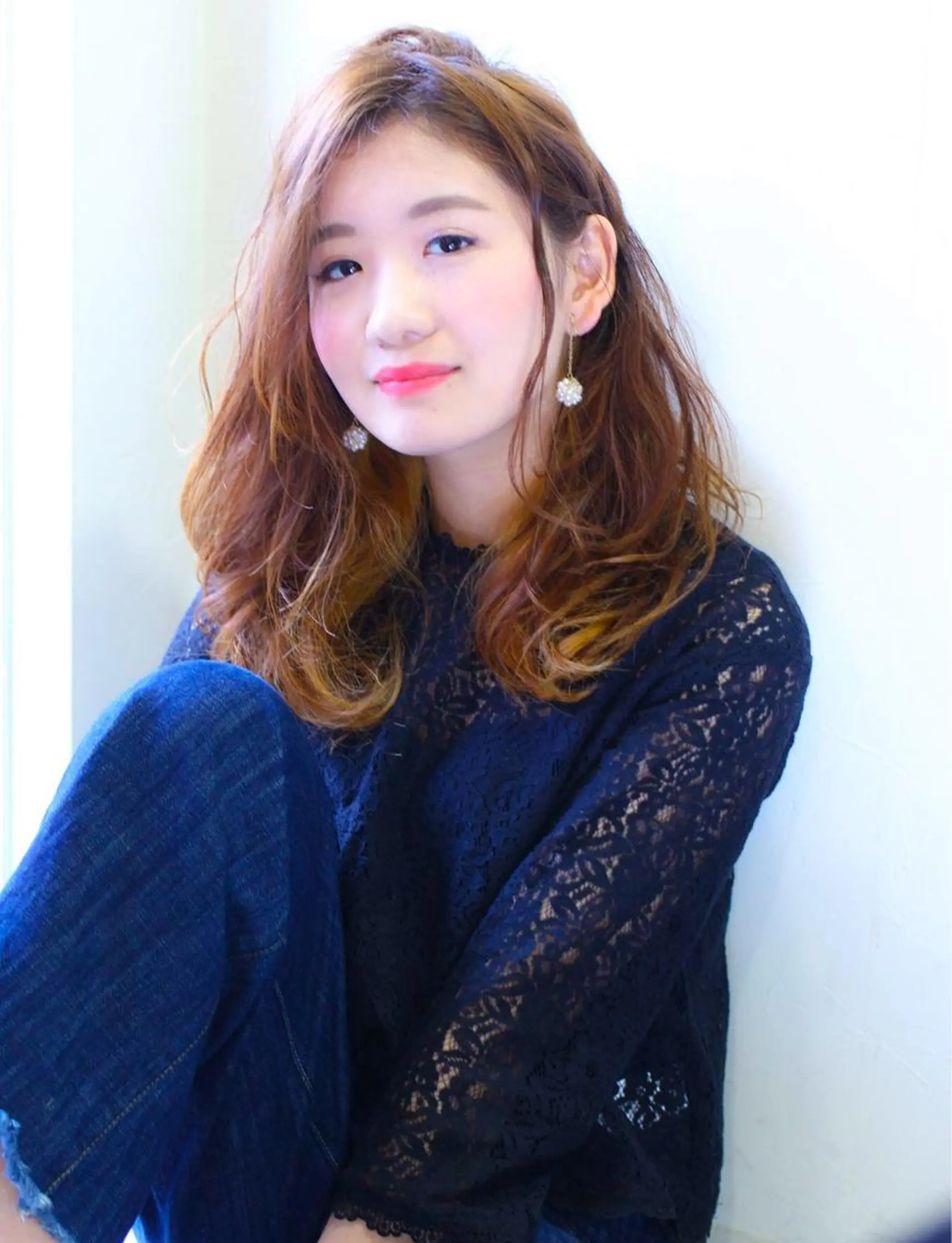 ミディアム カラー ベージュカラー レイヤーカット 髪質改善/縮毛矯正 /青山　早希🐾のヘアスタイル