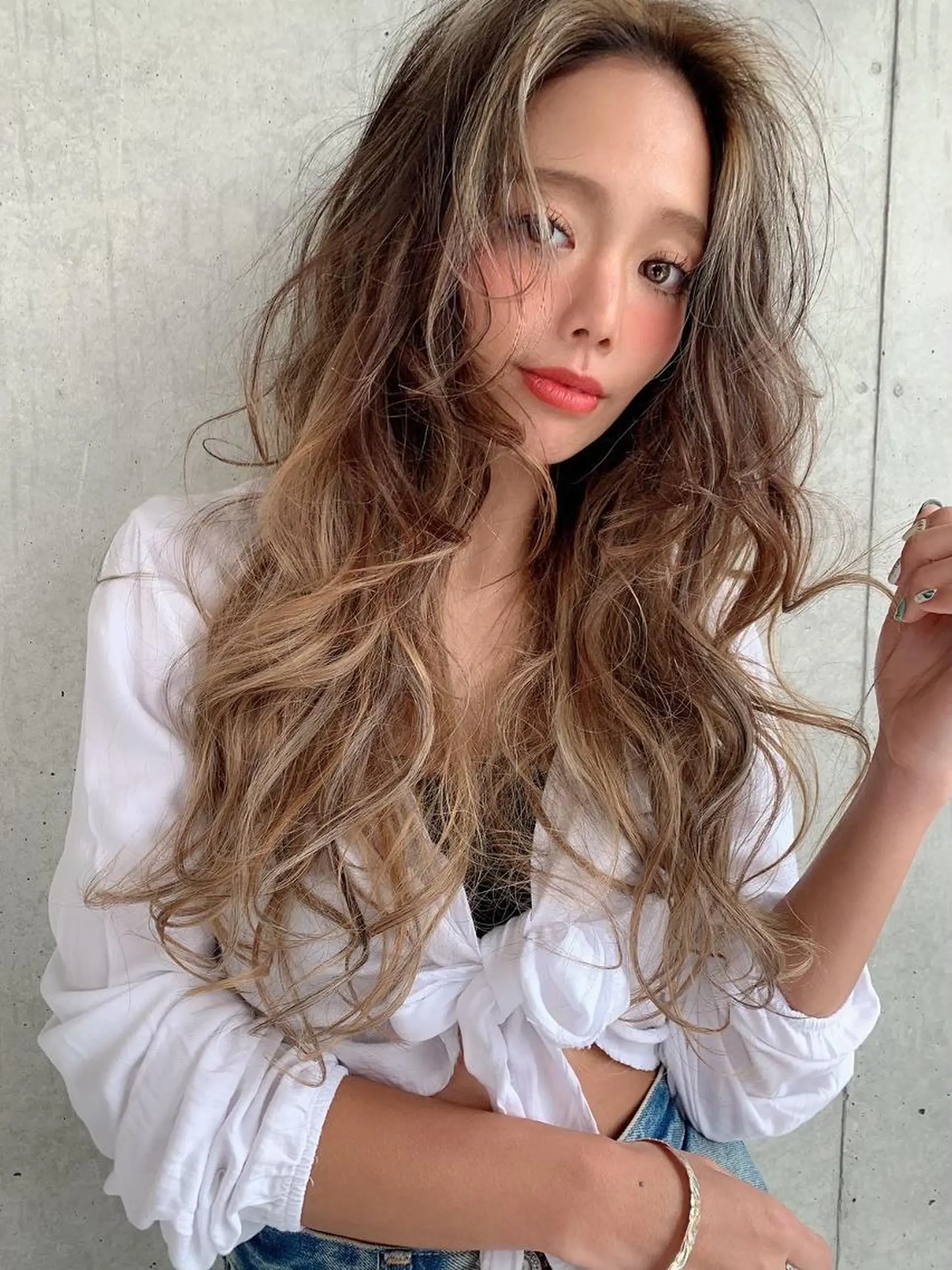 カラー カット ヘアカラー トリートメント うる艶/レイヤー 🪞池袋LAND🪞のヘアスタイル