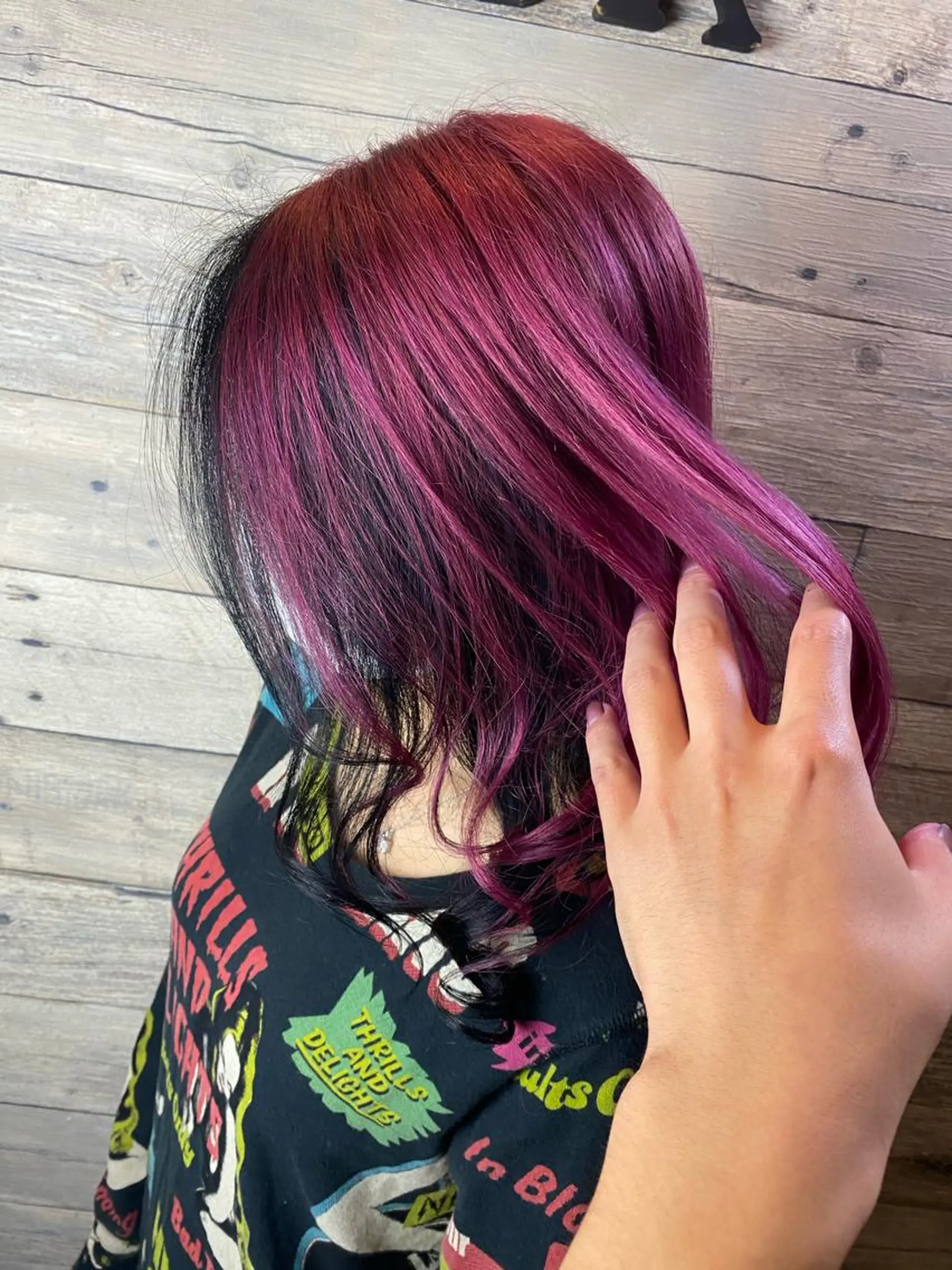 セミロング カラー ヘアカラー トリートメント Rlino所属・ﾊｲﾗｲﾄ/ﾚｲﾔｰ ｶｯﾄ/大嶽謙のヘアスタイル