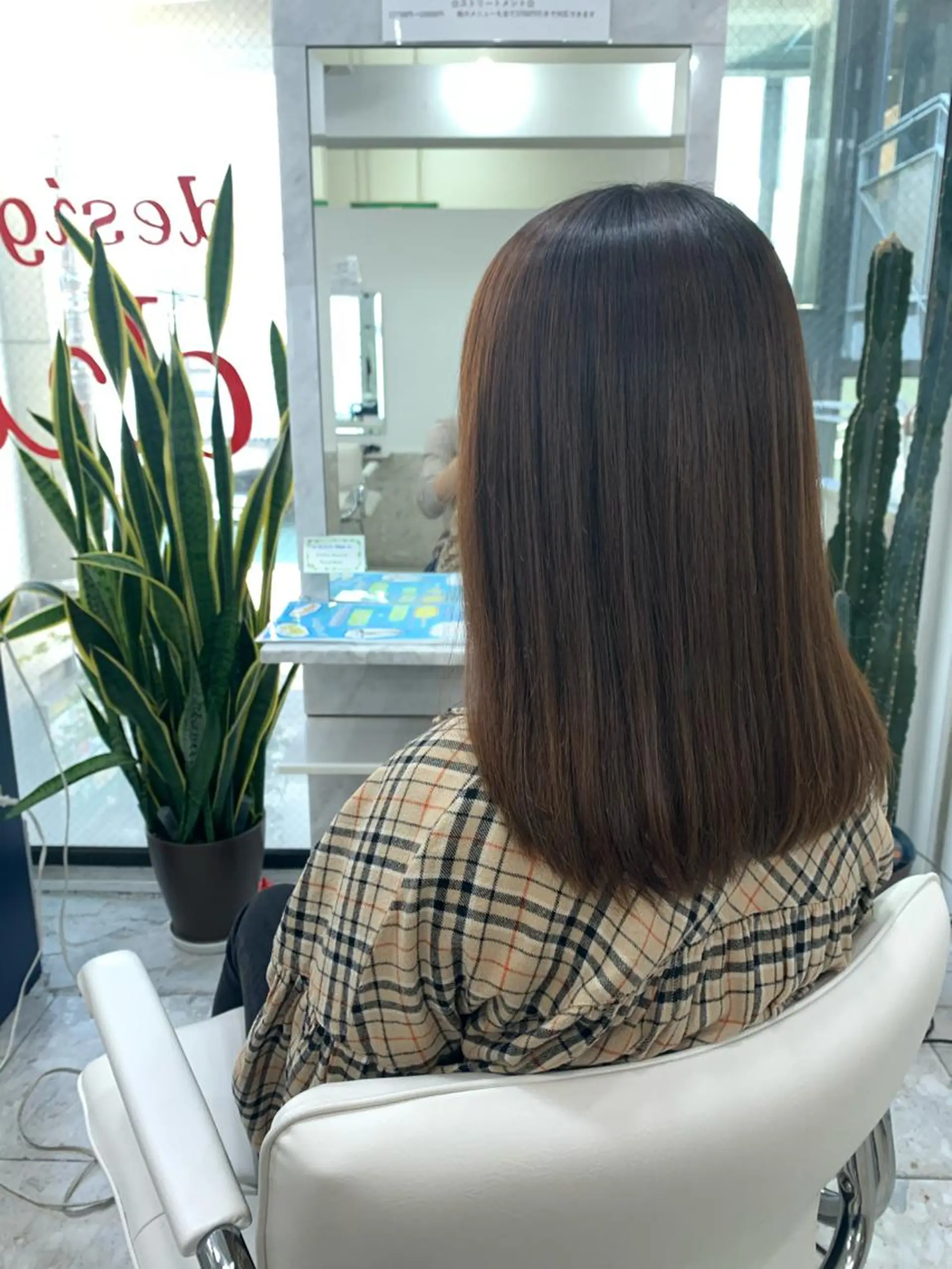 ロング 縮毛矯正 相武台ショート特化 💐川崎希💐のヘアスタイル