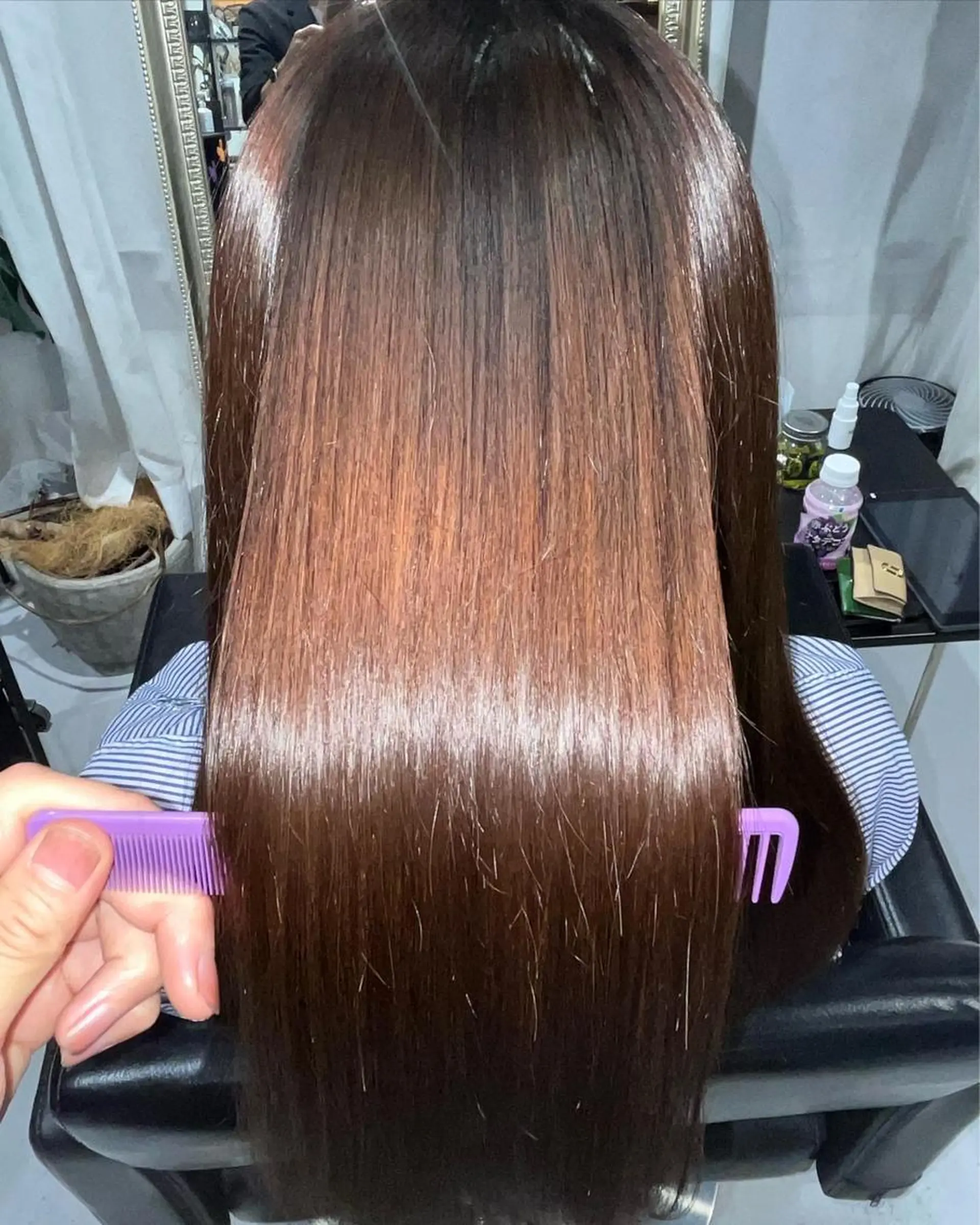 ロング ✨️極艶髪質改善✖️ クロスパーマ✨のヘアスタイル