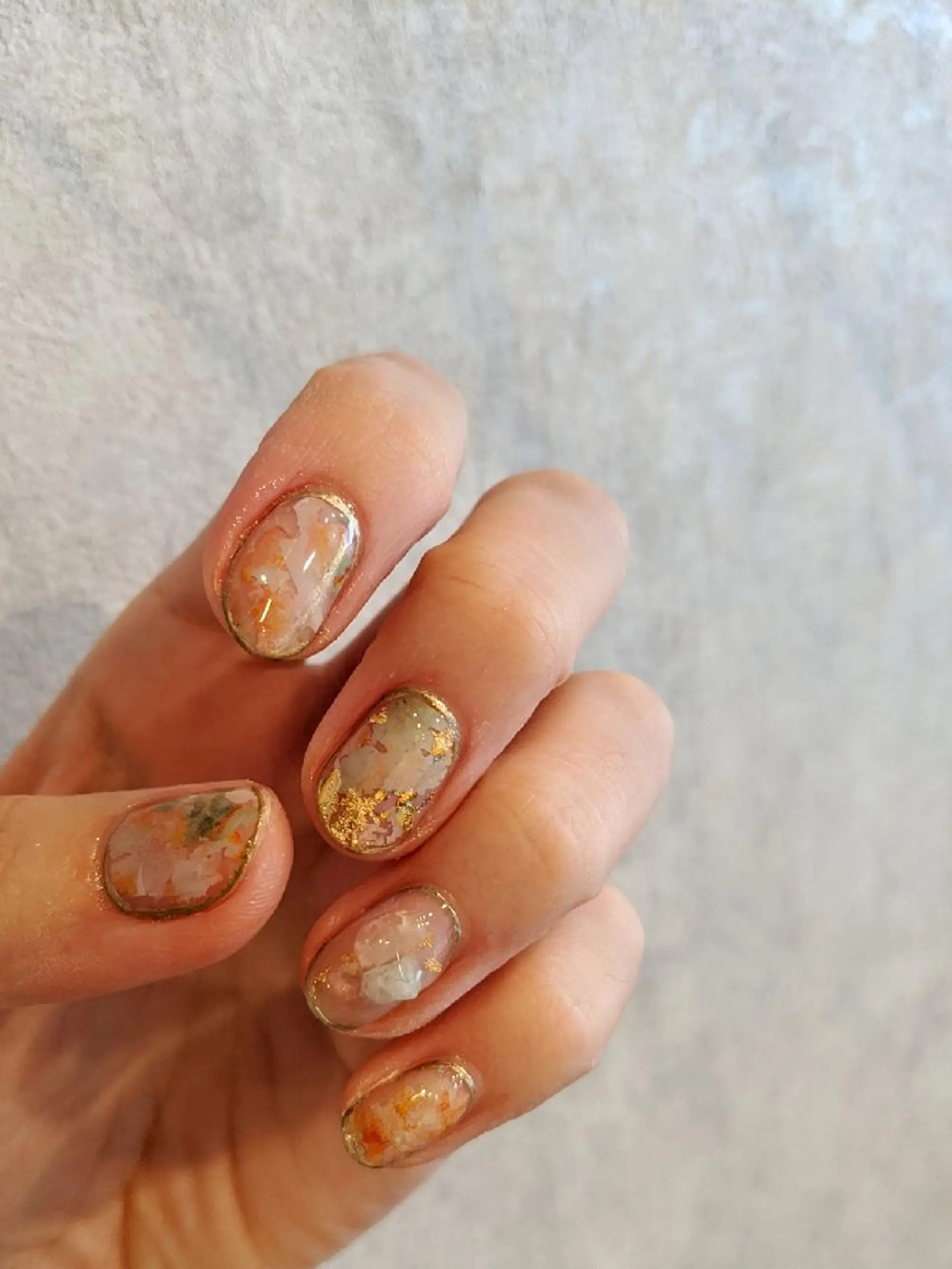 ネイル 大理石ネイル(マーブル) ハンドネイル private salon mieのネイルデザイン