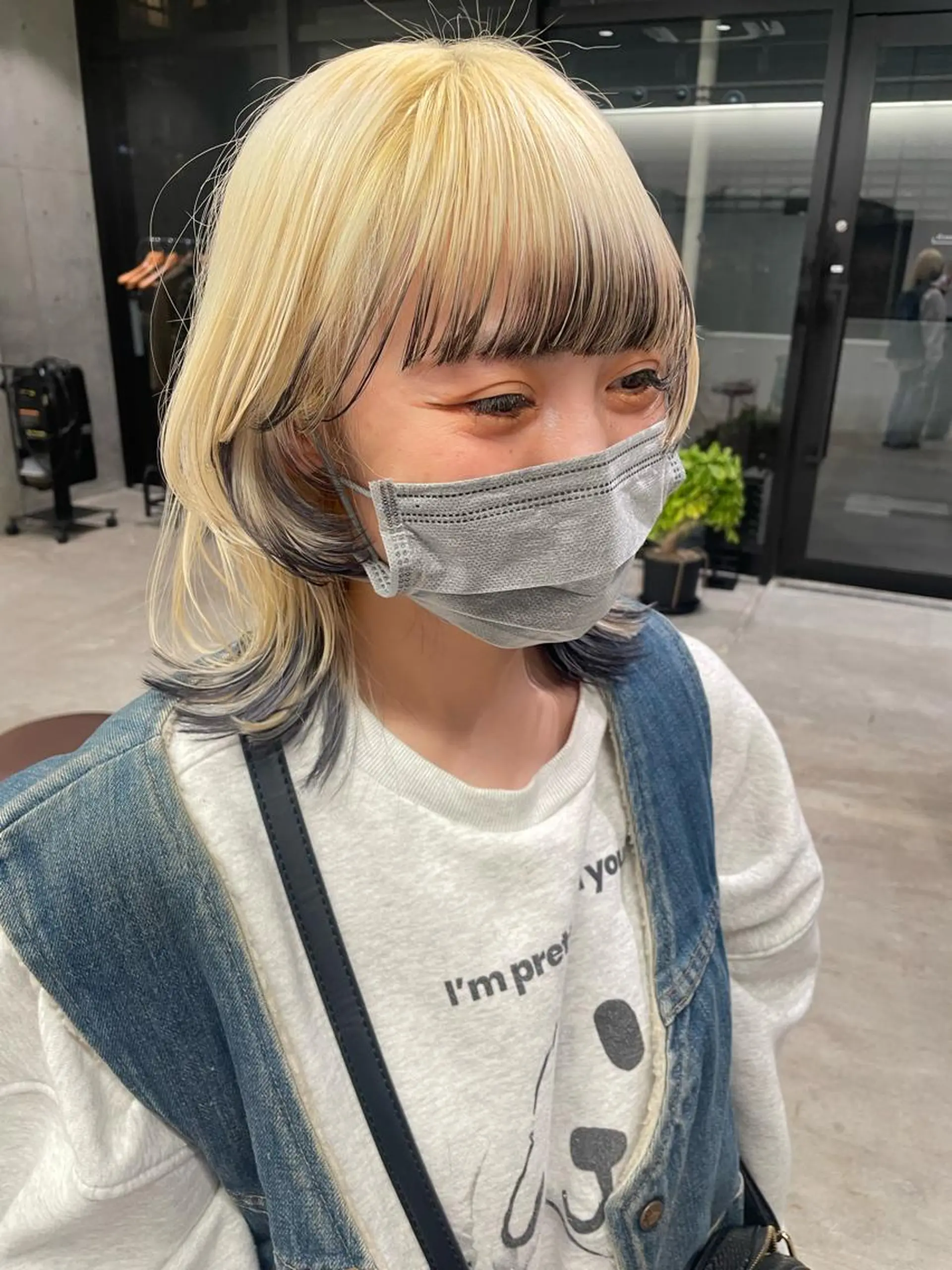 ショート カラー ヘアアレンジ ミニボブ/ブリーチ 🌈MISATOのヘアスタイル