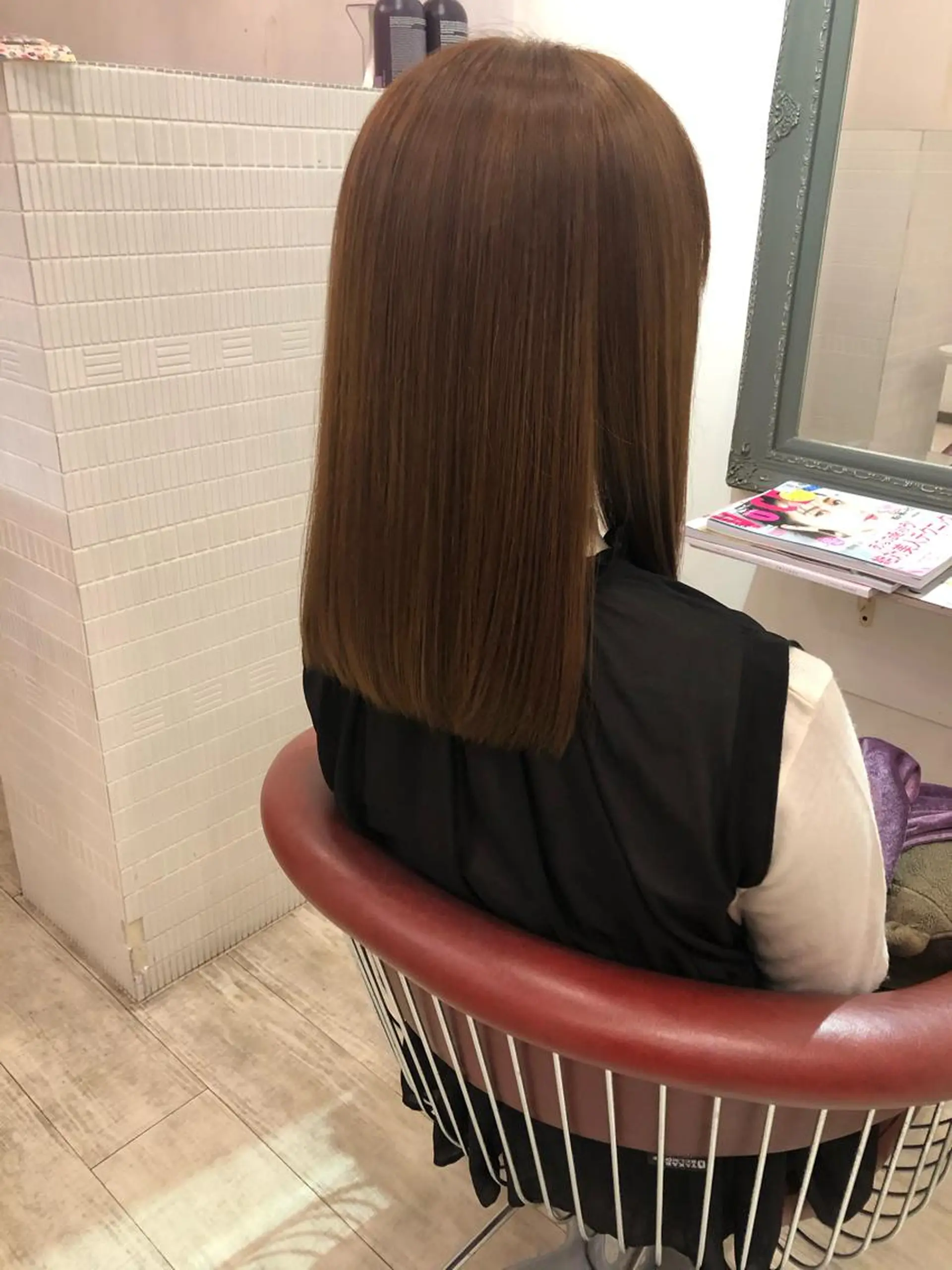 セミロング カラー abie hair所属・河村 ちか🦋のヘアスタイル