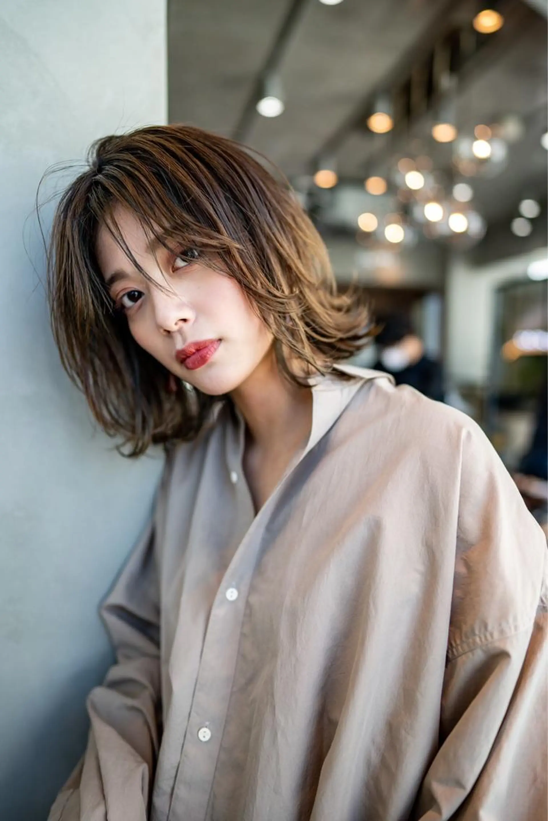 ミディアム カラー カット ヘアカラー トリートメント 🉐レイヤー/塩見 弘樹🉐渋谷のヘアスタイル