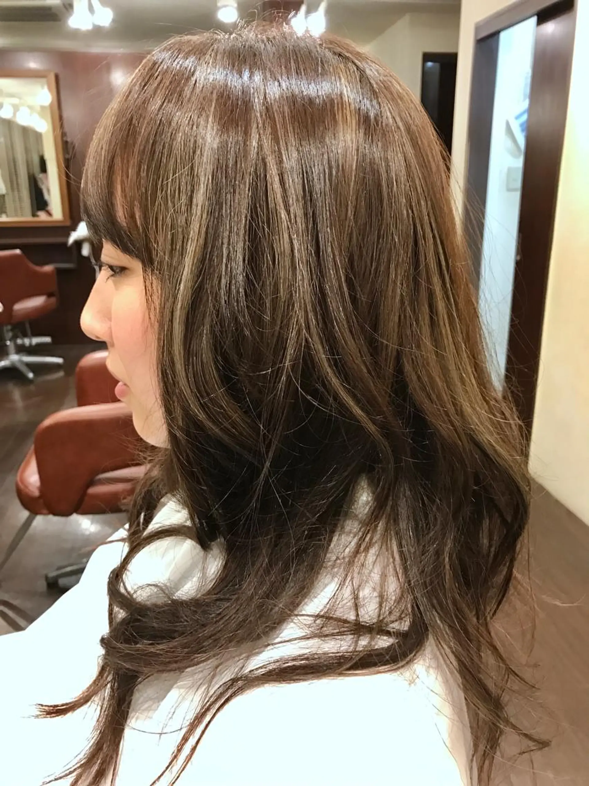 ロング カラー 永作 真司のヘアスタイル