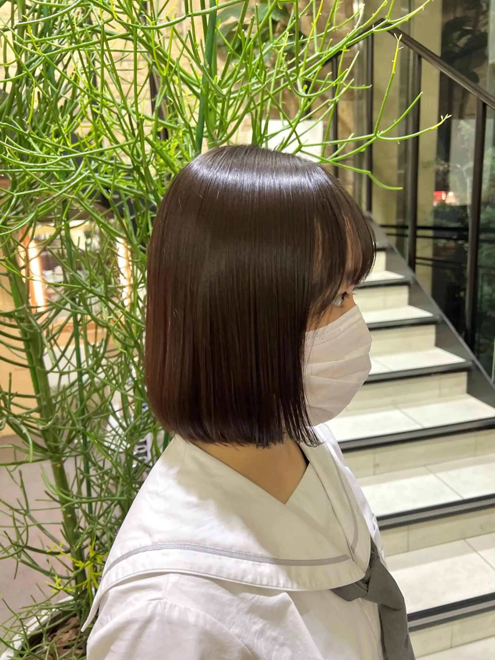 ショート 縮毛矯正 チャンモリパーマ/韓 国/Minami🦋のヘアスタイル