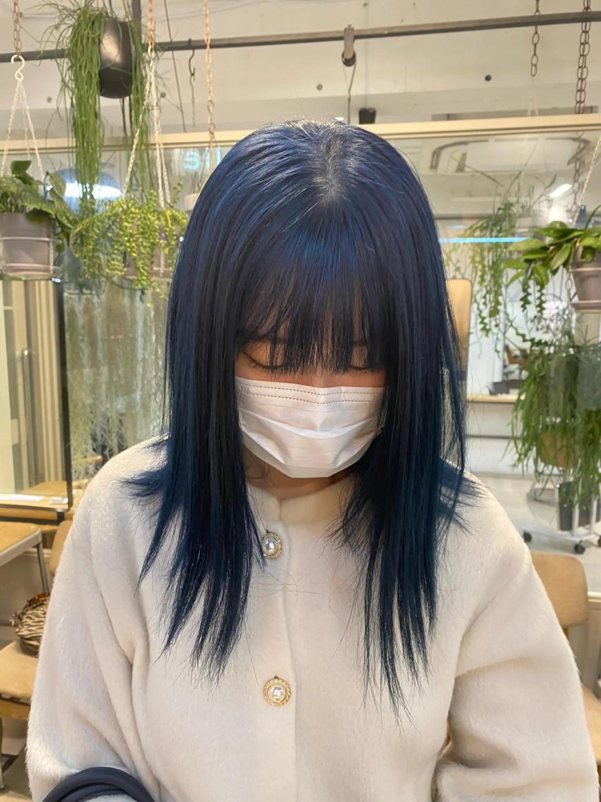 ロング カラー ブルーカラー 艶カラー 🤍🫧/makoのヘアスタイル